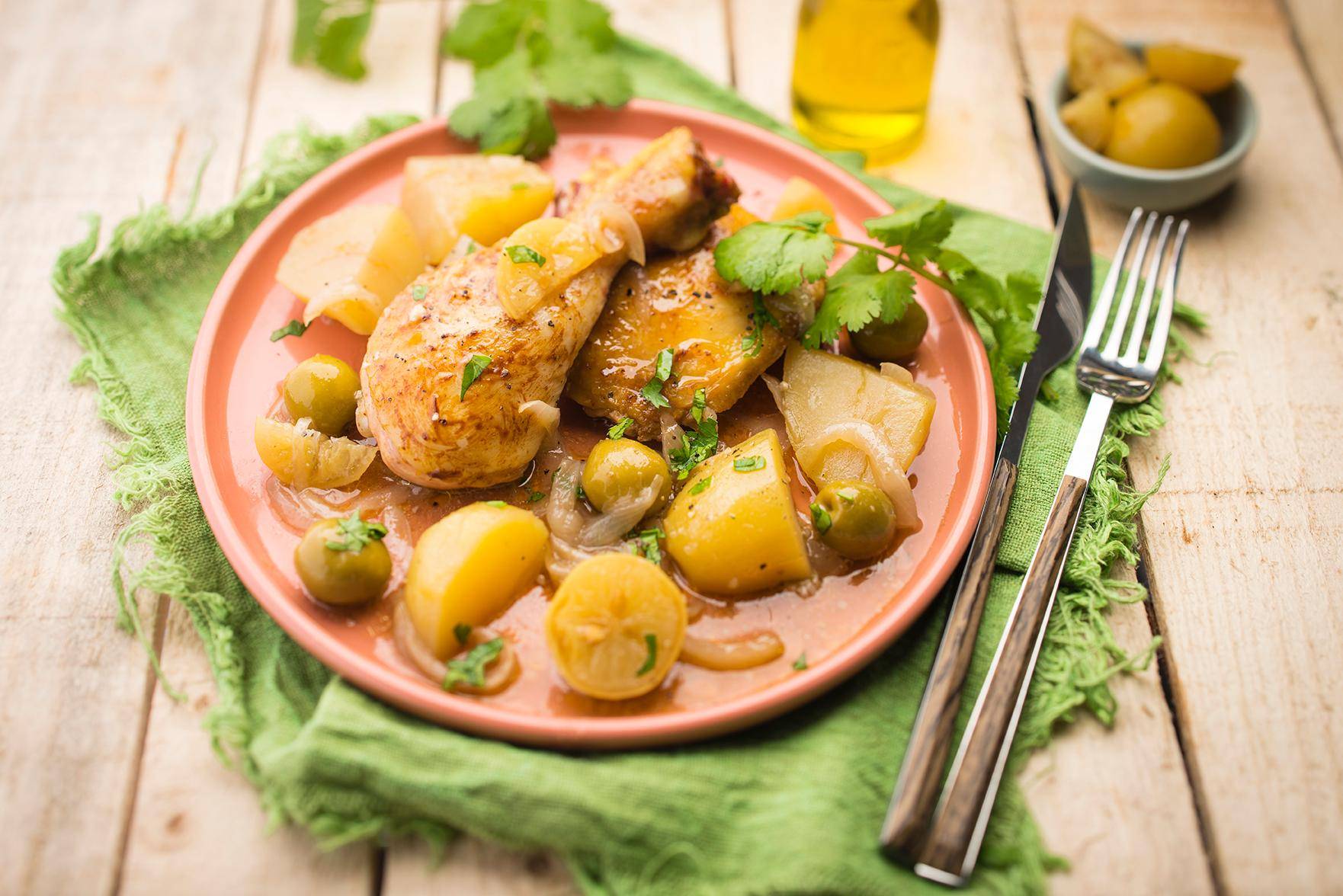 Tajine poulet au citron confit - Recepten Cookeo | Moulinex