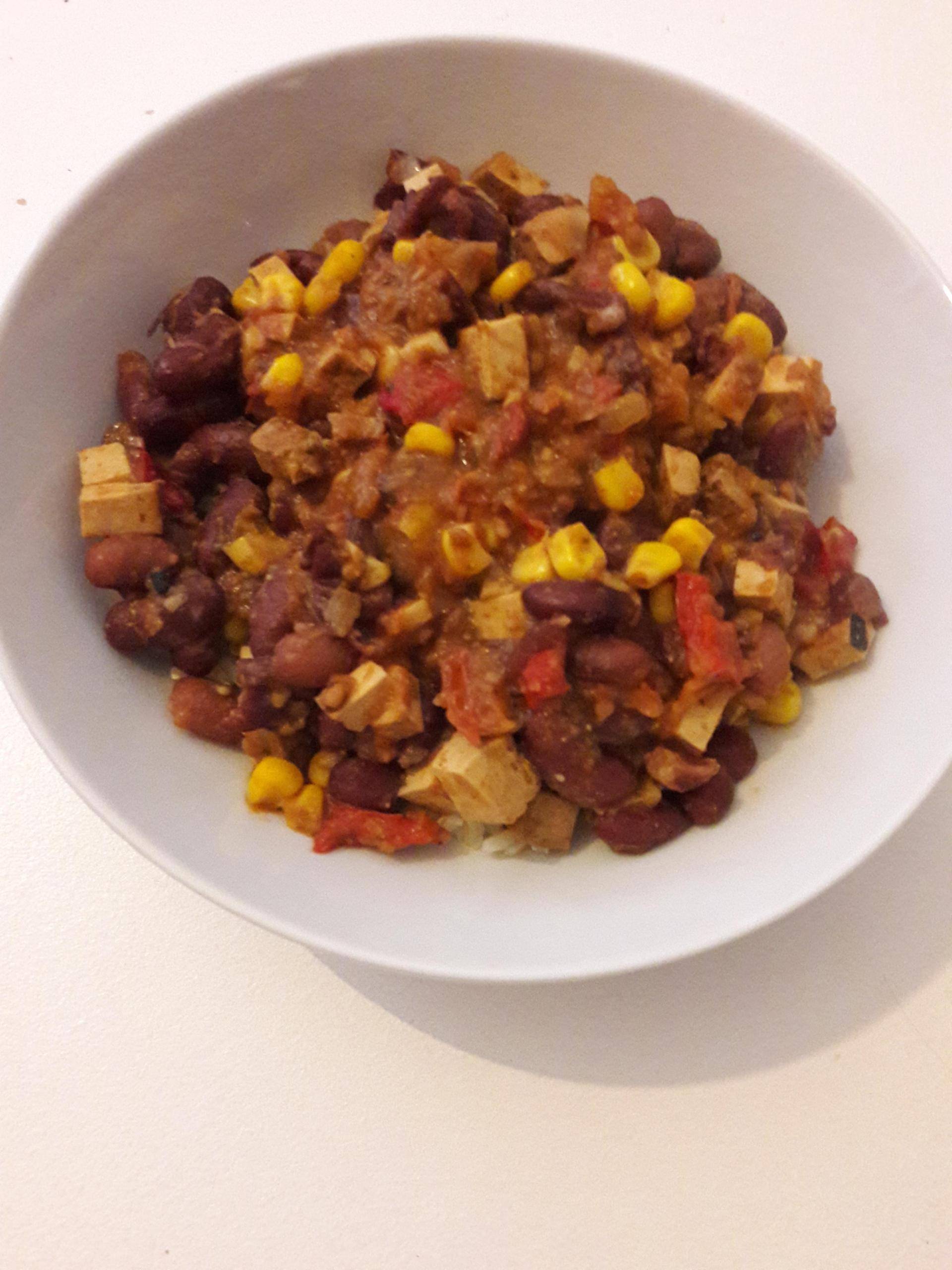Chili sin carne con tofu - Recepten Cookeo | Moulinex
