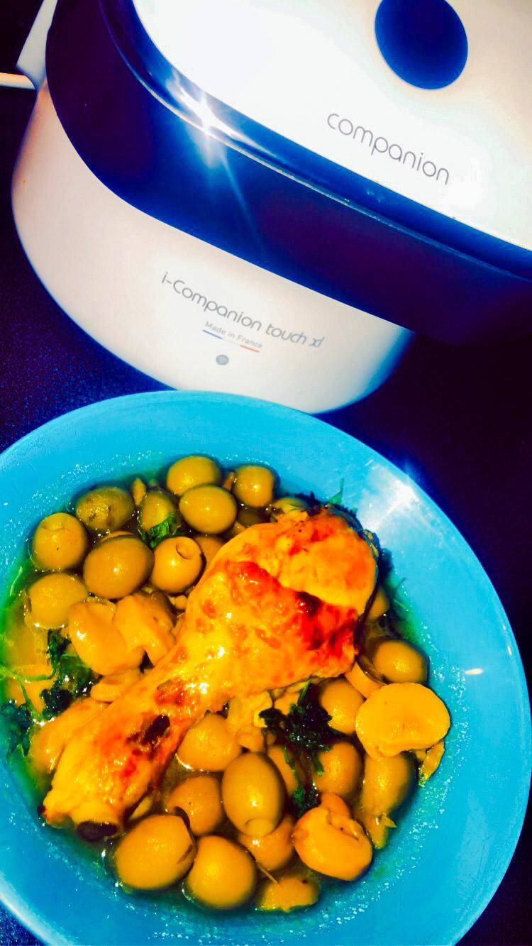 Poulet aux olives et champignons - Recepten Companion Connect XL | Moulinex
