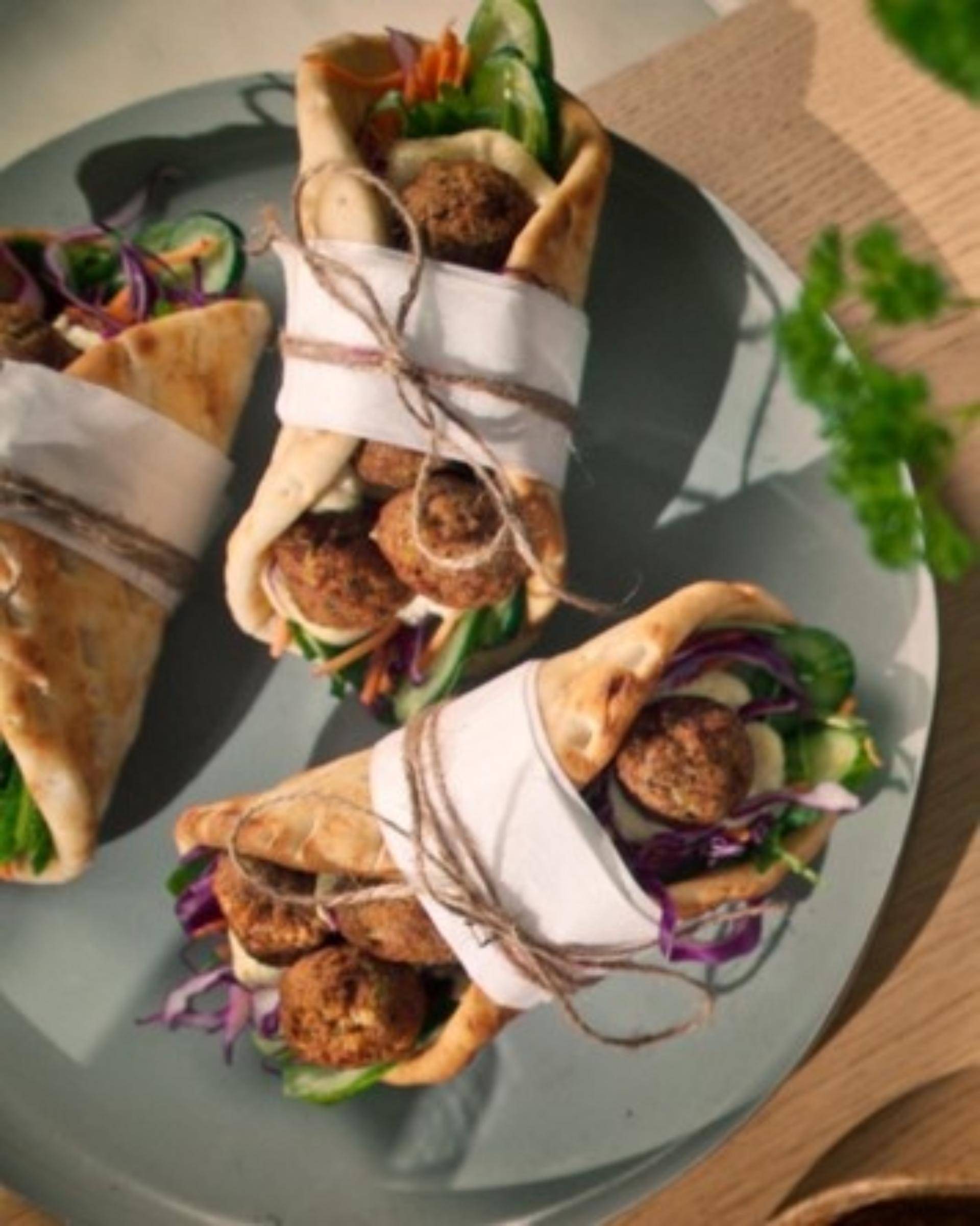 Vegan Falafel Pita's - Recepten EASY FRY OVEN & GRILL 9 in 1 | Moulinex