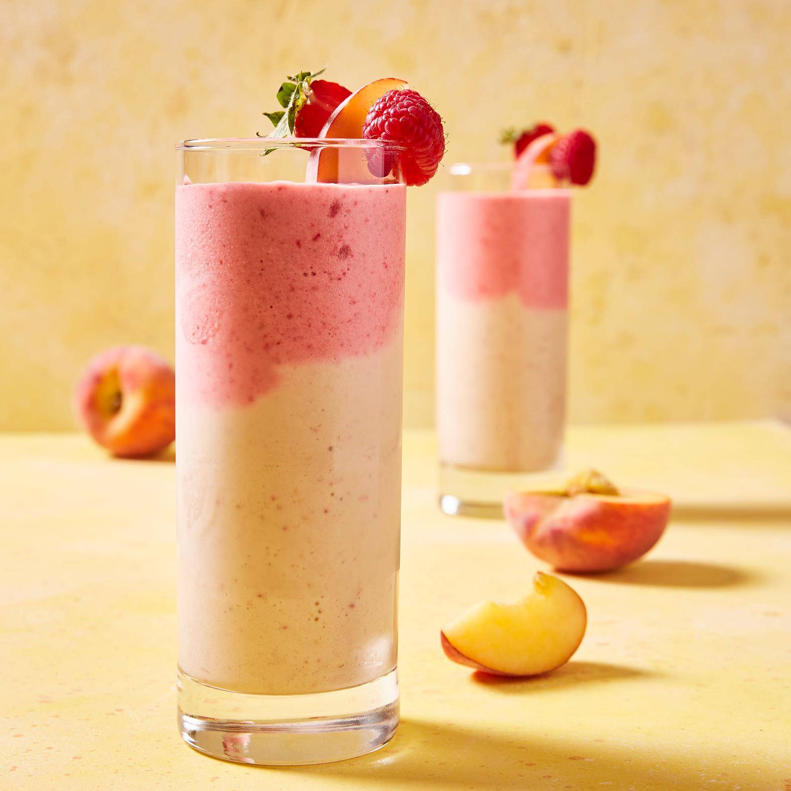 Smoothie crémeux à la pêche et fruits rouges - Recepten Perfectmix + | Moulinex