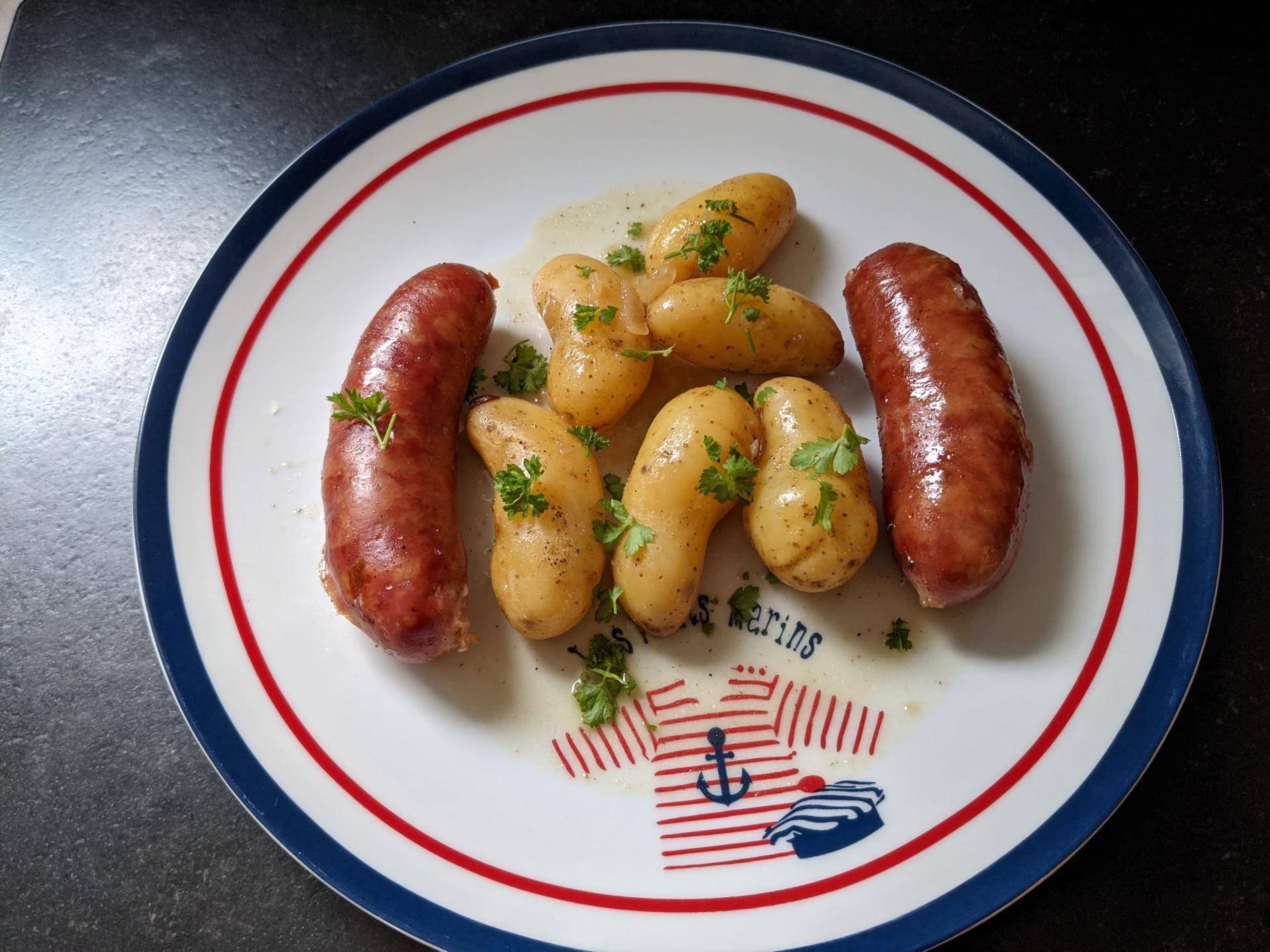 Pommes de terre grenailles et Diots - Recepten Cookeo V3 | Moulinex