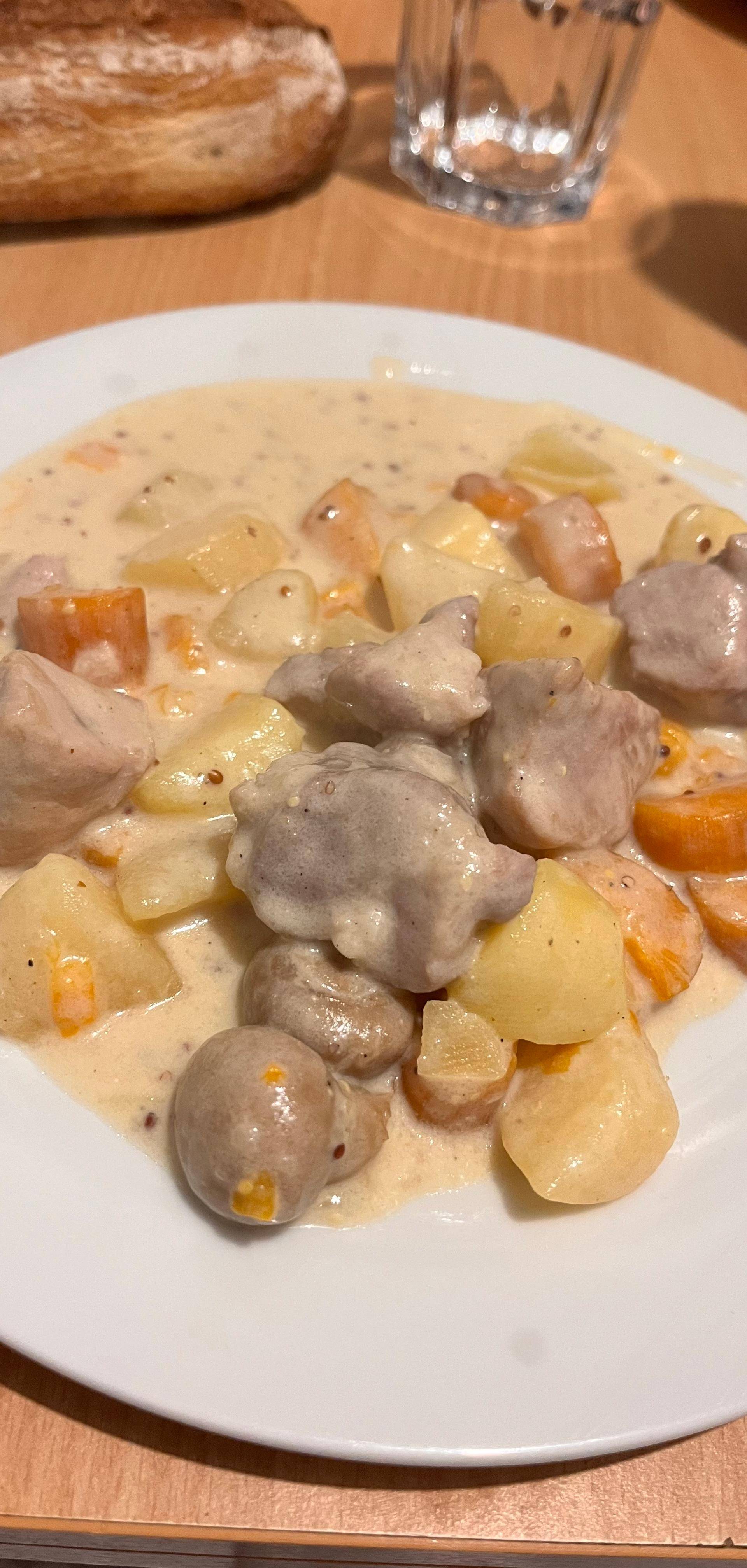 Sauté de porc a la crème et moutarde ancienne - Recette Cookeo V3 | Moulinex