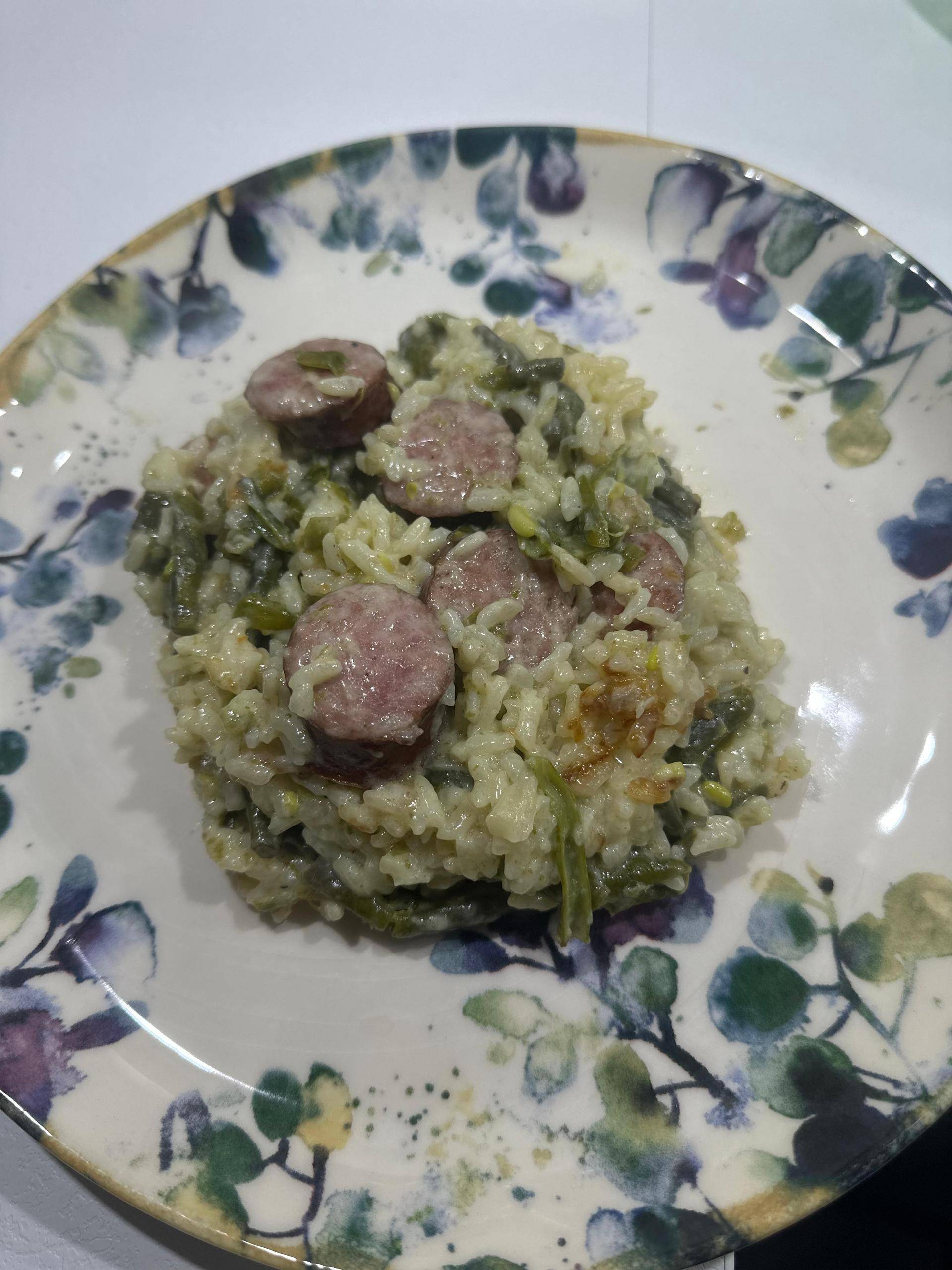 Risotto « Saucisses de Montbéliard - Haricots Verts » - Recette Cookeo V3 | Moulinex