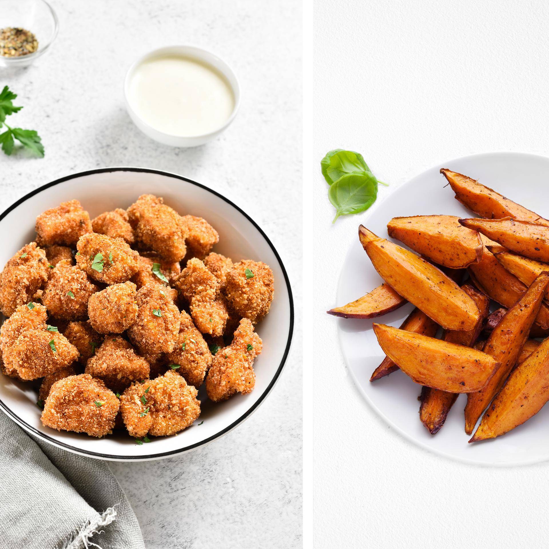 Poulet cajun et potatoes de patate douce - Recette Dual EasyFry&Grill | Moulinex