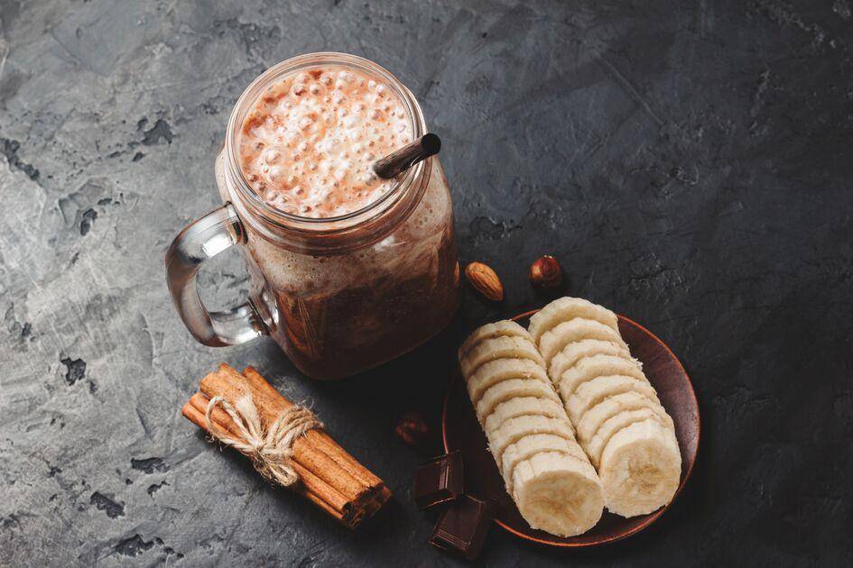 Milkshake au lait de noisette, banane, sirop d’agave et cannelle - Recette Perfectmix + | Moulinex