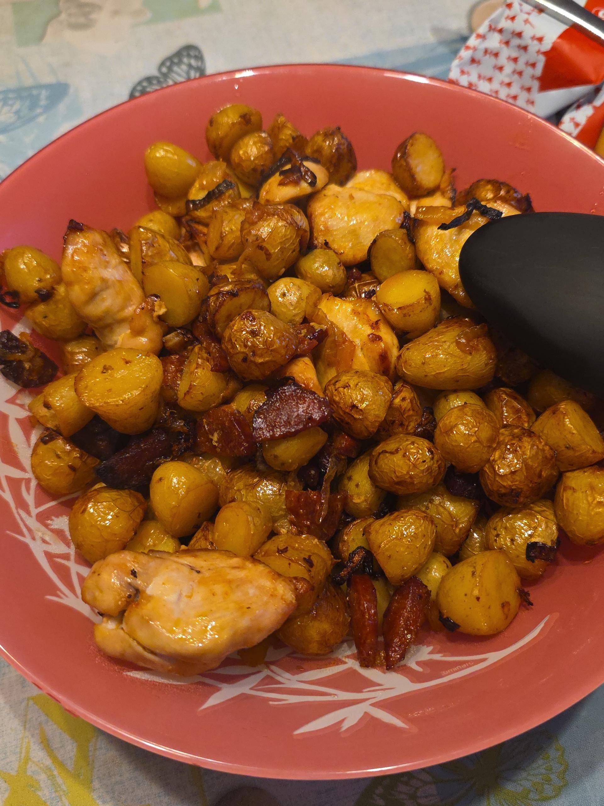 Pomme de terre grenailles, chorizo, poulet - Recette Cookeo Infinity Autostir | Moulinex