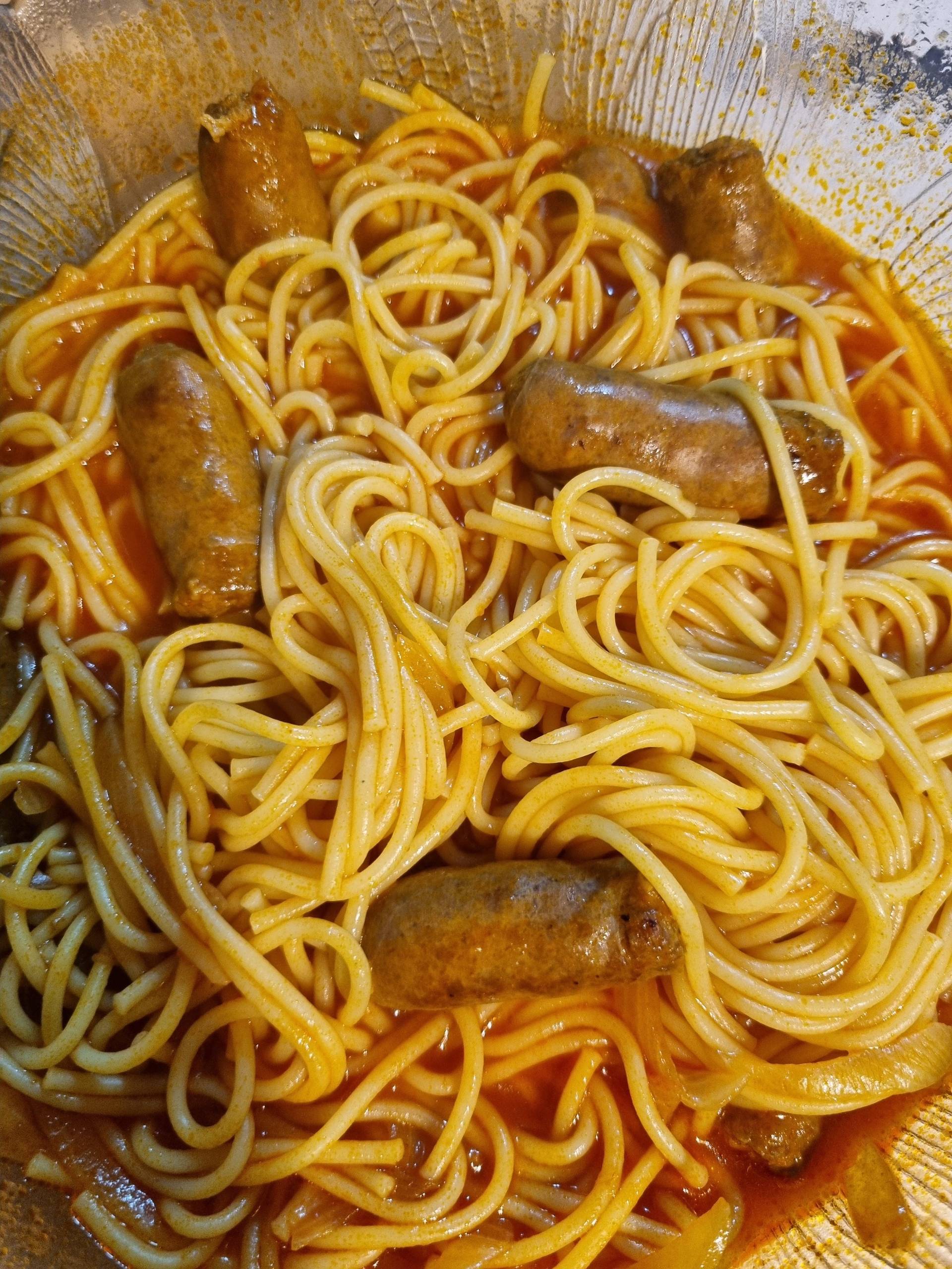 Spaghetti merguez - Recette Cookeo | Moulinex