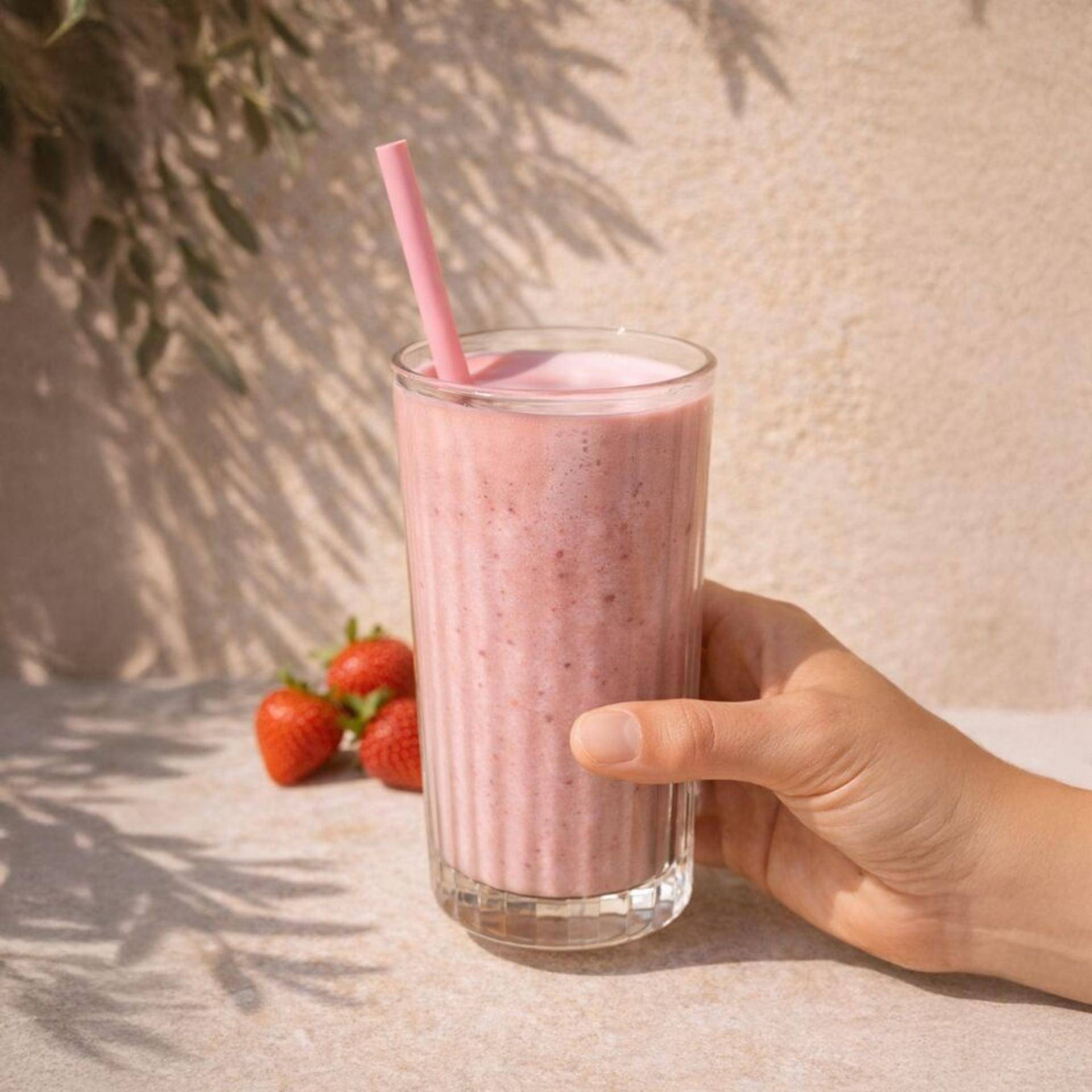 Aardbeienmilkshake - Recepten Freezi | Moulinex