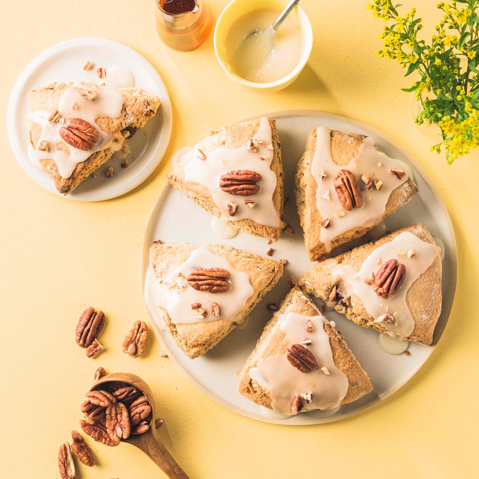 Scones aux noix de pécan - Recette Companion | Moulinex