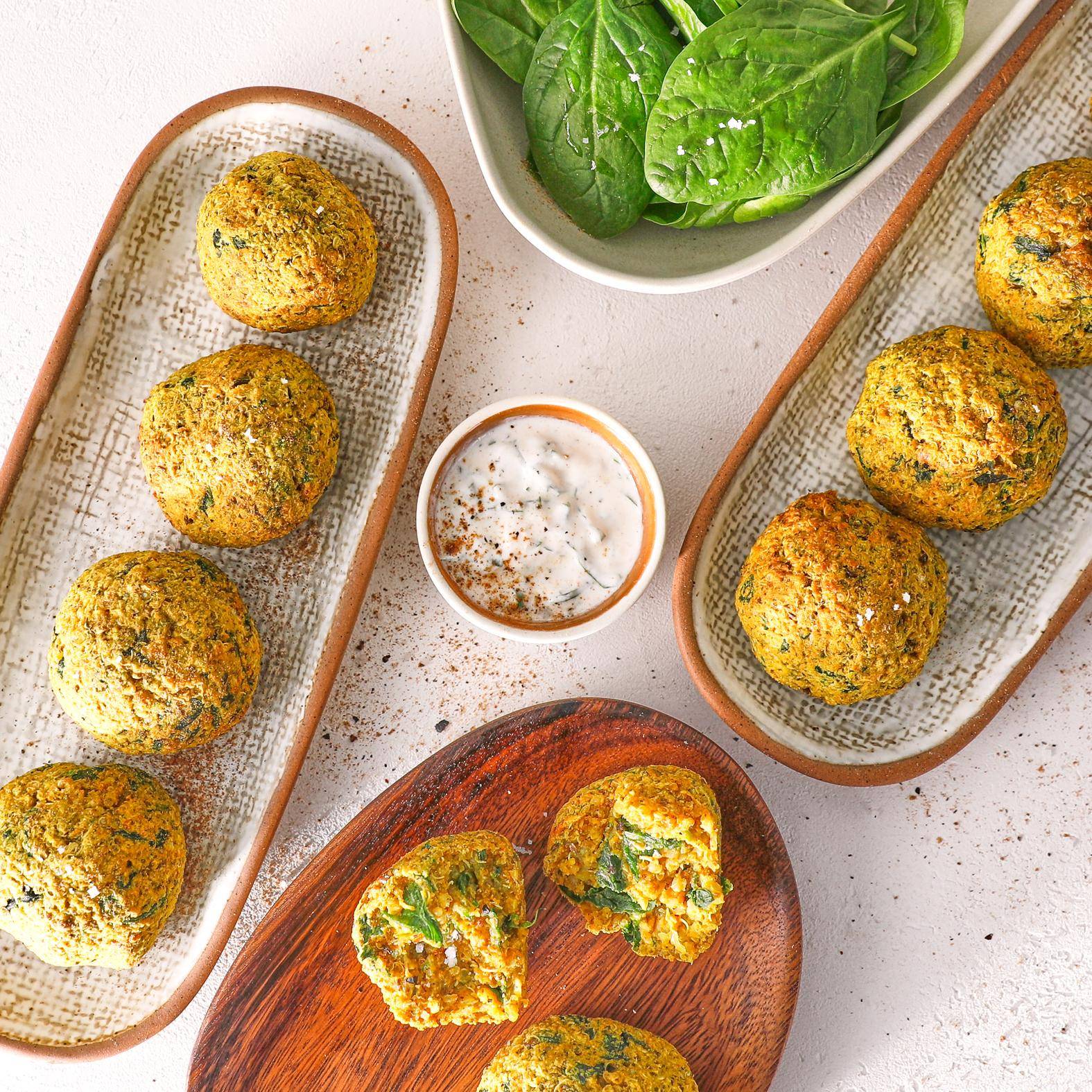 Boulettes épinard et quinoa - Recepten Easy Fry Max | Moulinex
