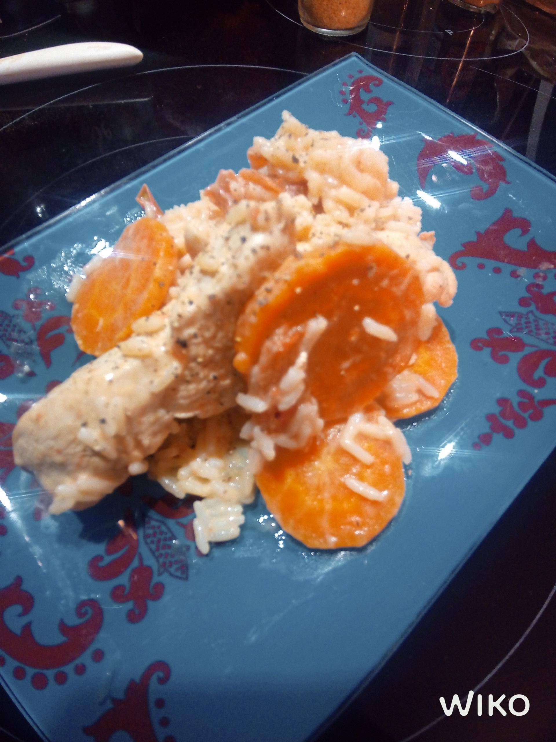 Riz crémeux poulet carottes - Recette Cookeo | Moulinex