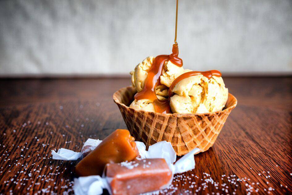 Glace végane au caramel de dattes - Recepten Blend up | Moulinex