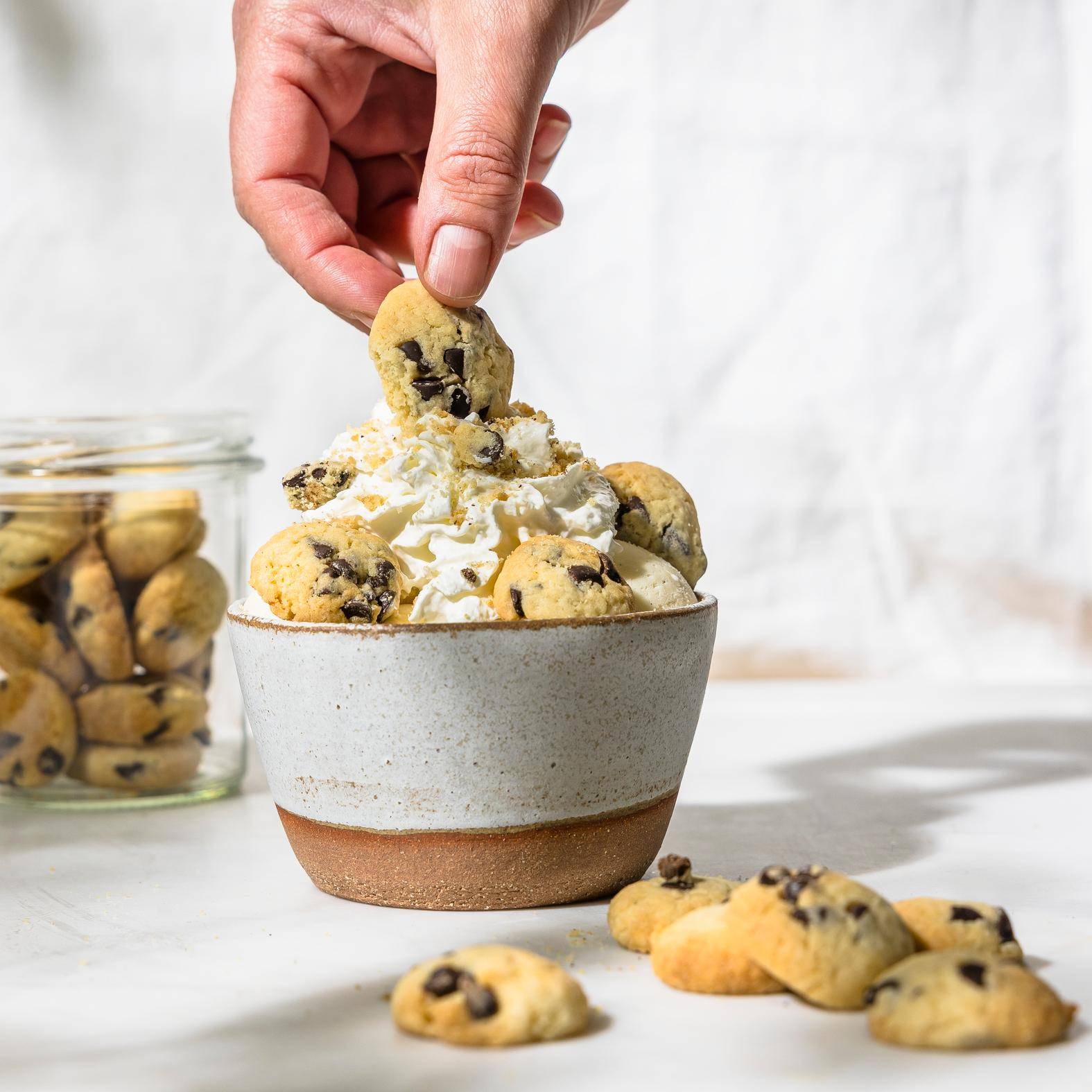 Mini cookies chocolat (topping de glace) - Recepten Easy Fry Compact | Moulinex