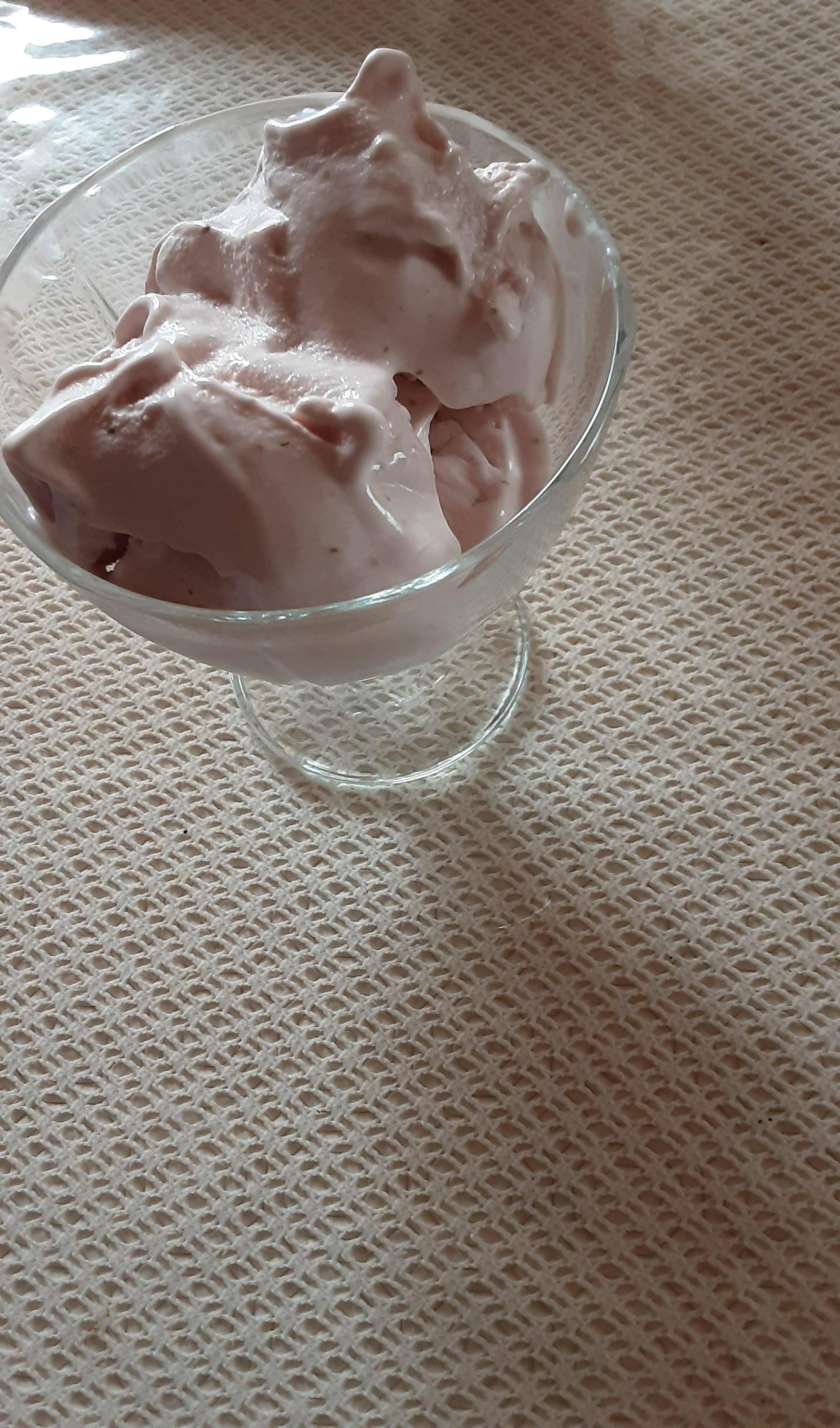 Glace fraise au lait concentré sucré - Recette Companion Connect XL | Moulinex