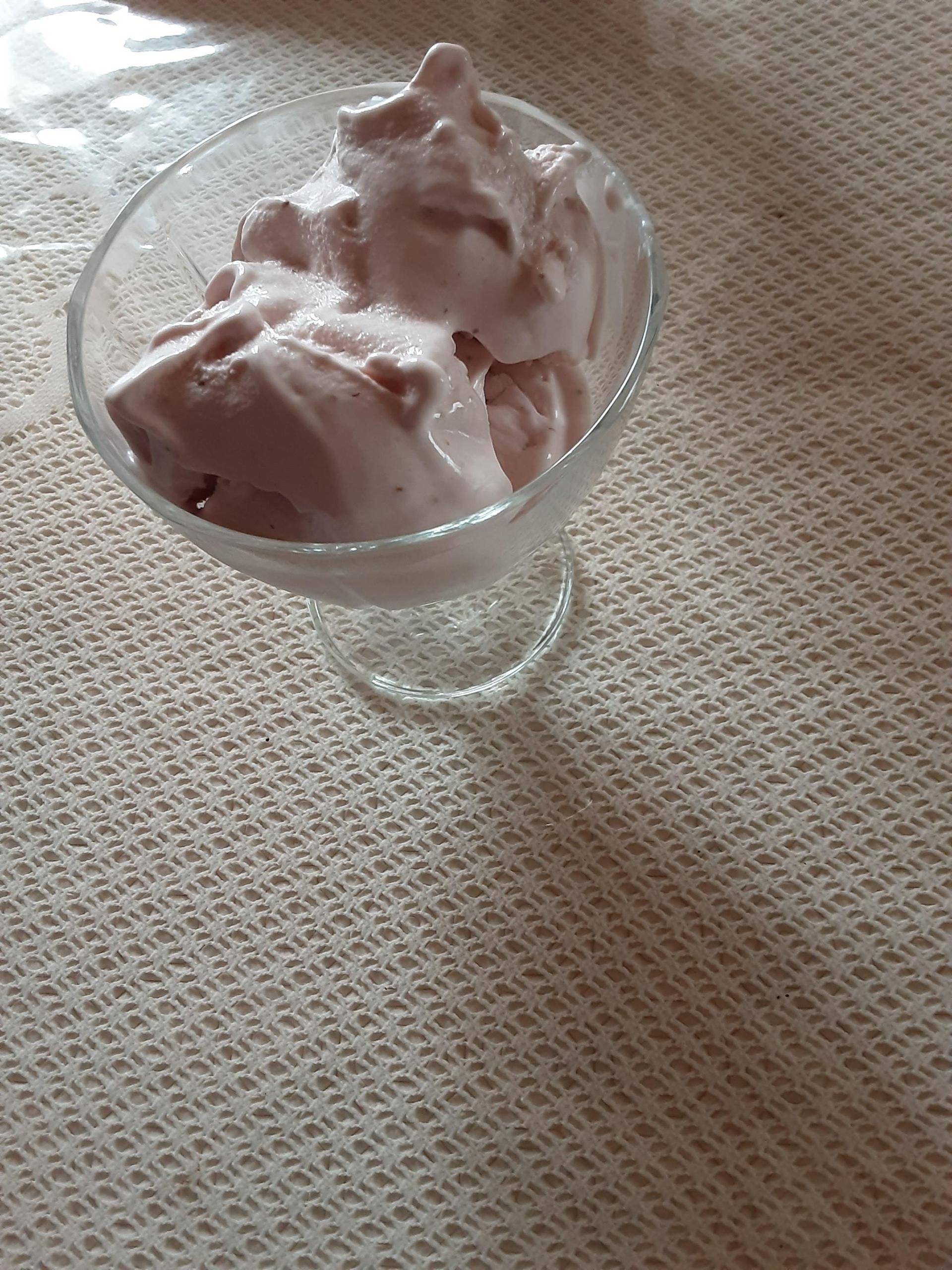 Glace fraise au lait concentré sucré - Recette Companion Connect XL | Moulinex