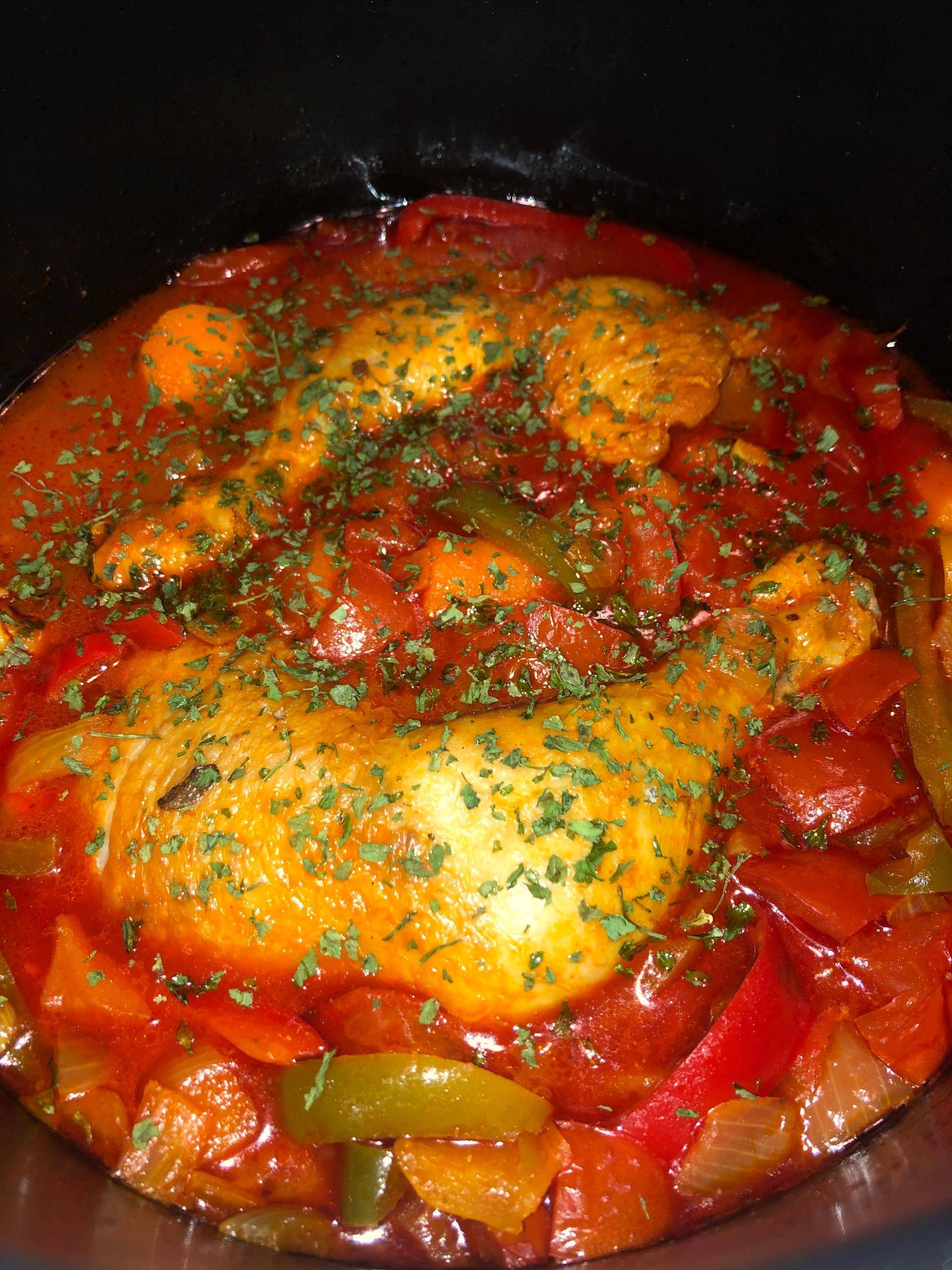 Poulet basquaise au chorizo - Recepten Cookeo | Moulinex