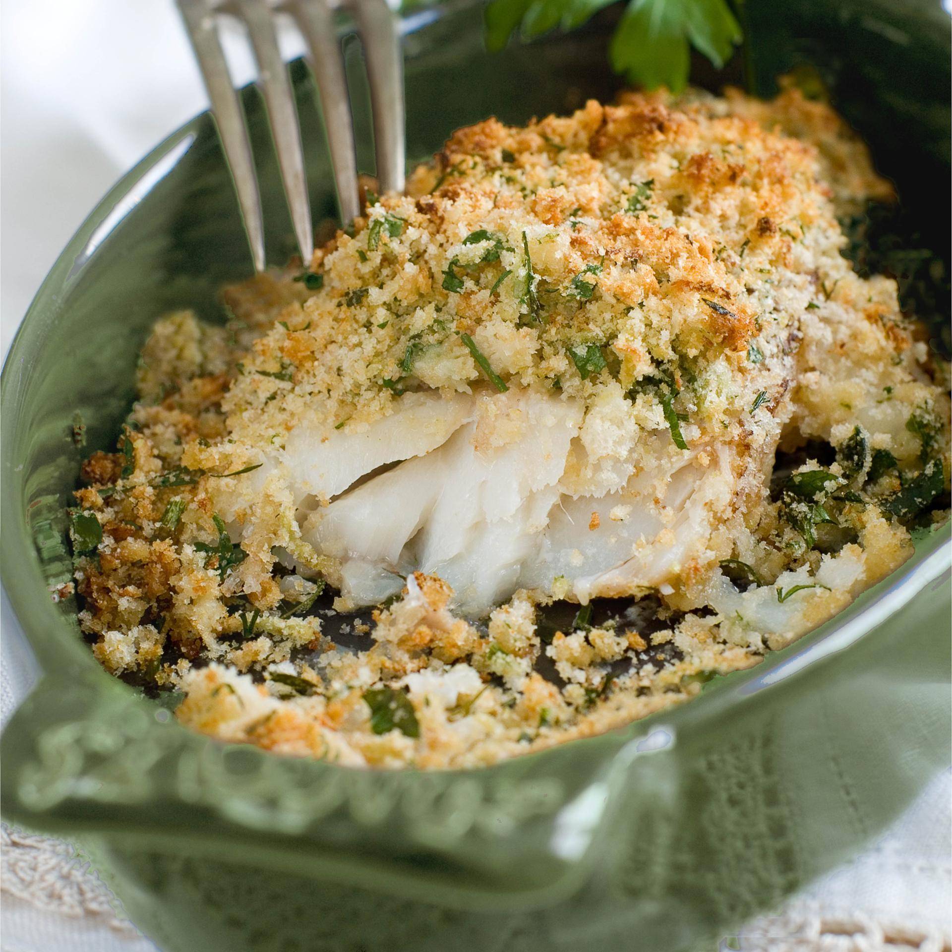 Cabillaud en crumble - Recette Dual EasyFry&Grill | Moulinex