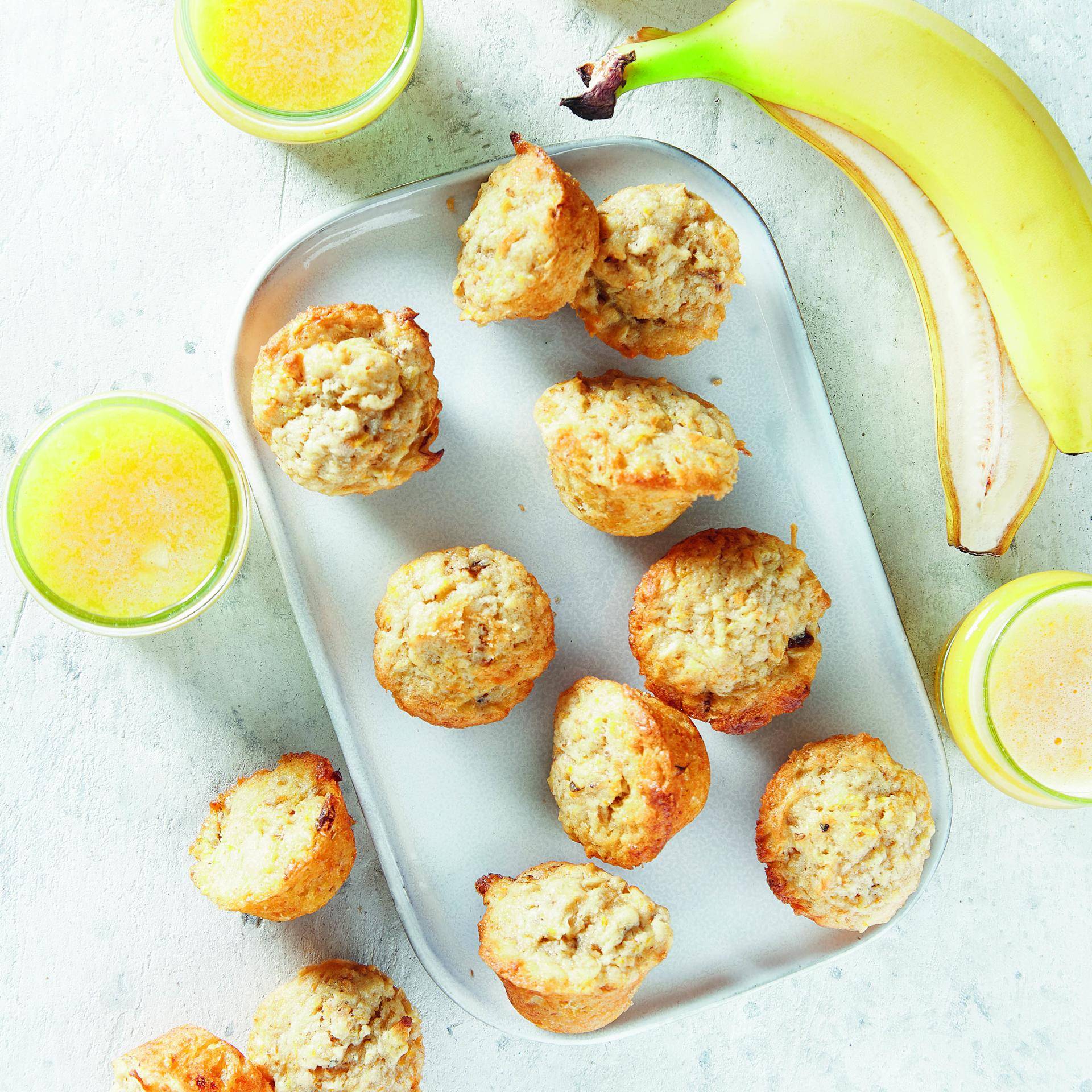 Muffins à la banane - Recette Dual EasyFry&Grill | Moulinex
