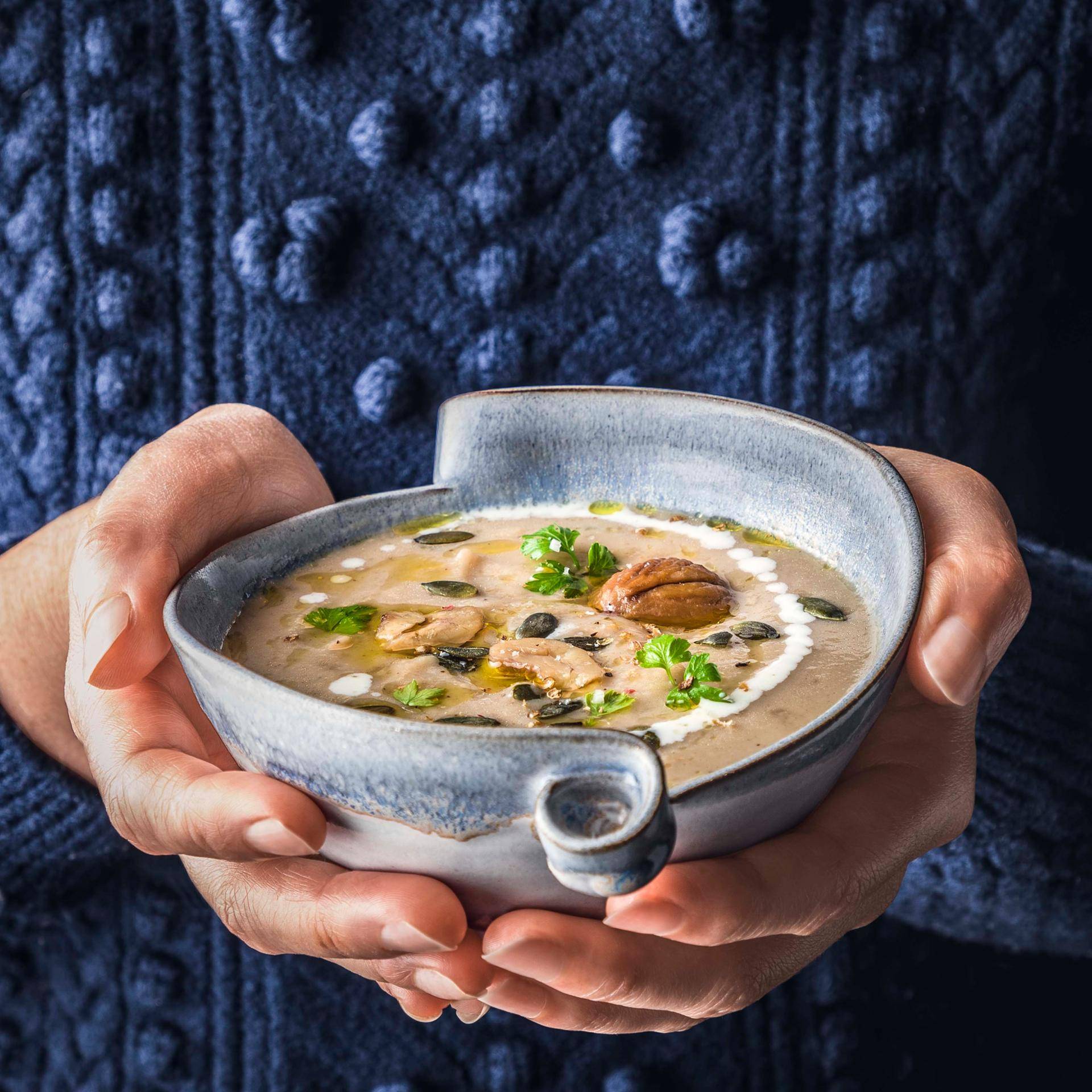 Velouté châtaignes céleri - Recette Companion | Moulinex