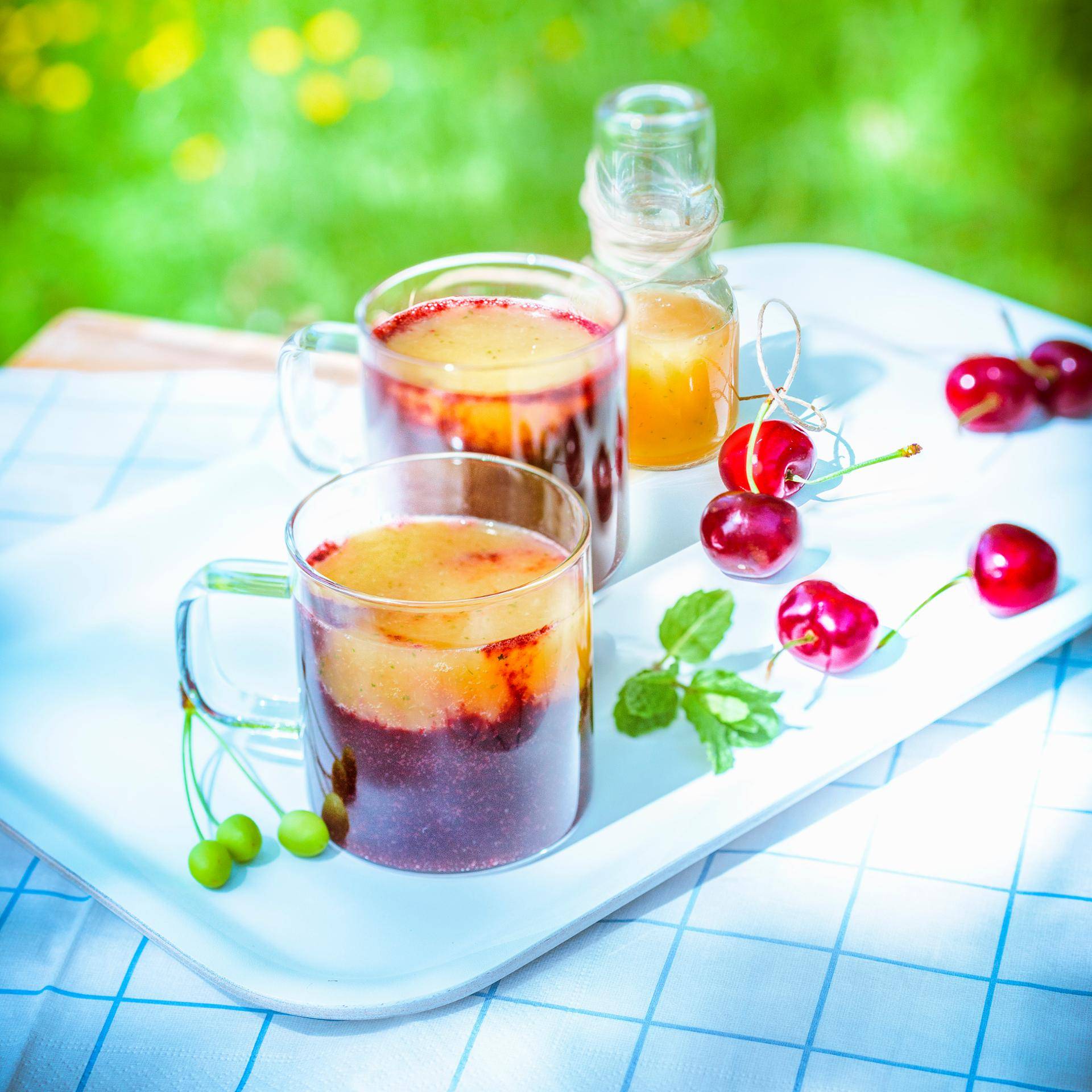 Soupe de cerises au jus frais de melon - Recepten Companion | Moulinex