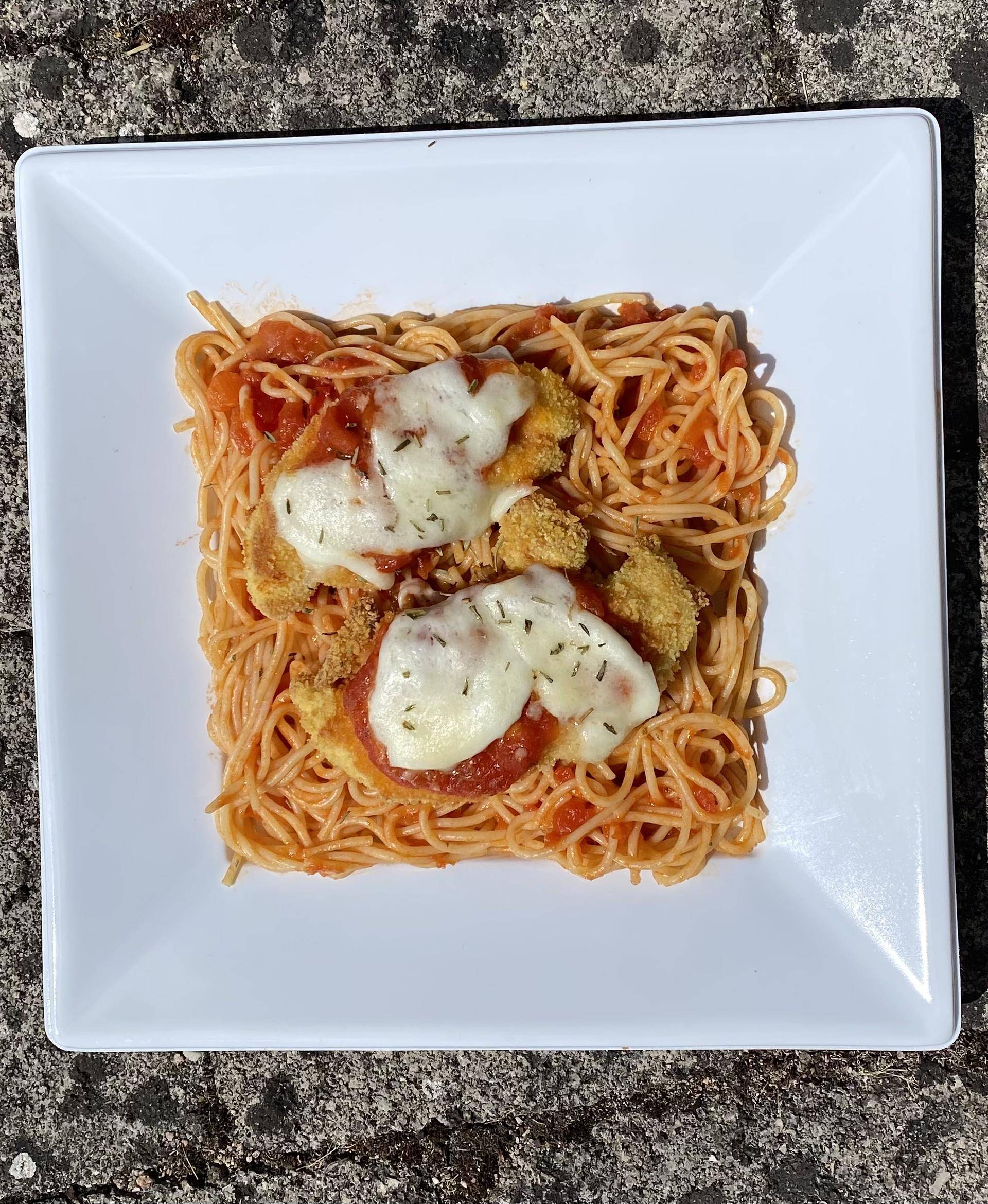 Poulet parmigiana - Recette Dual EasyFry&Grill | Moulinex
