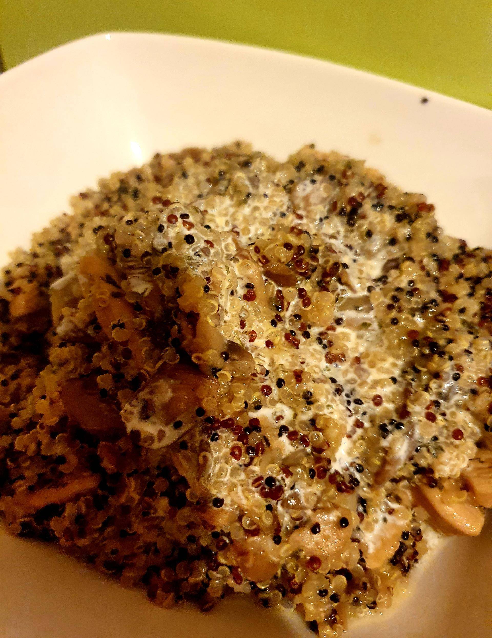 Trio de quinoa poulet champignons - Recette Cookeo | Moulinex