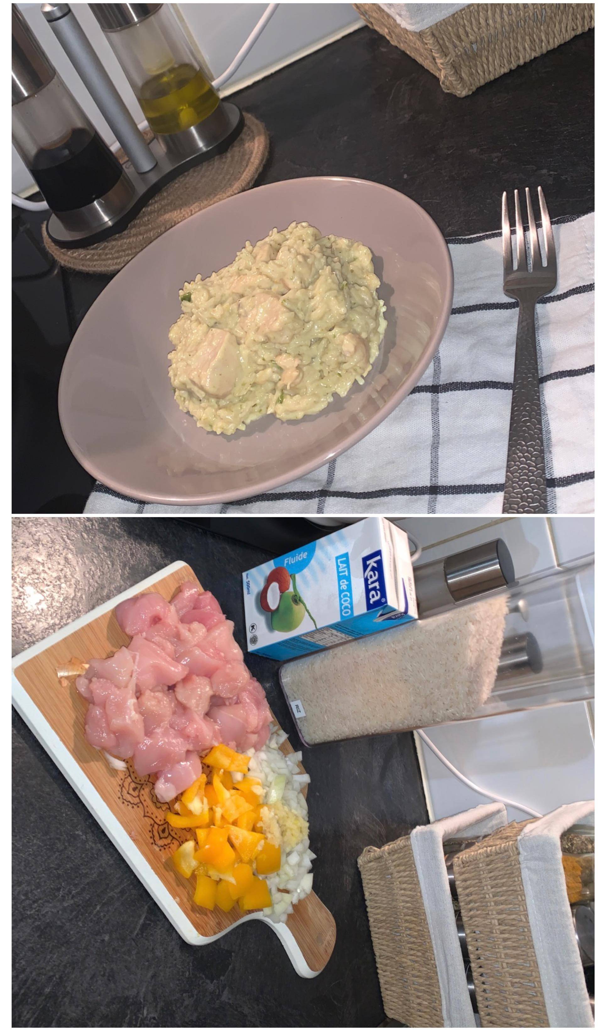 Riz, poulet au curry et lait de coco 🍚🍗🥥 - Recette Cookeo | Moulinex
