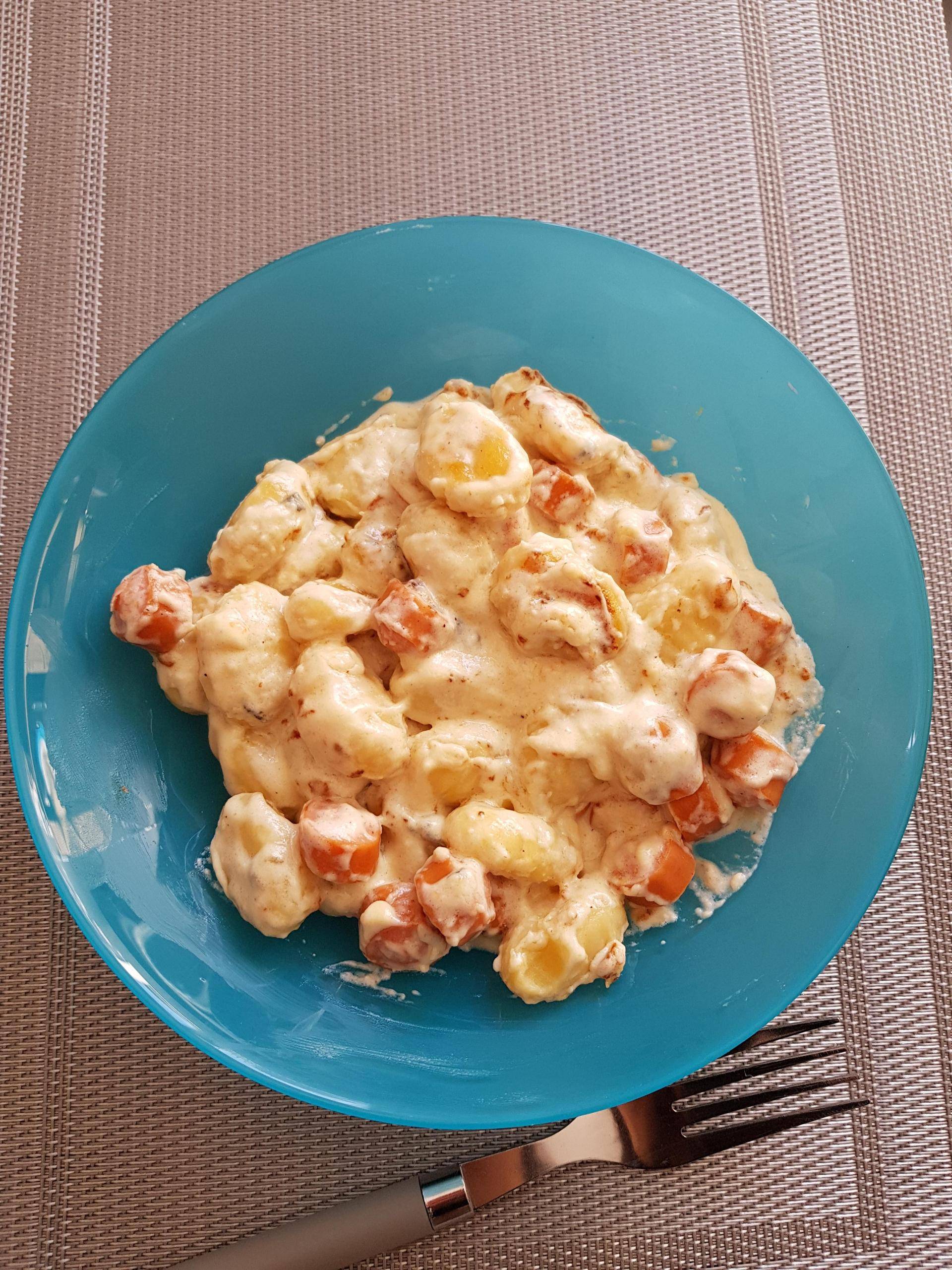 Gnocchis au roquefort et knackis - Recepten Cookeo | Moulinex
