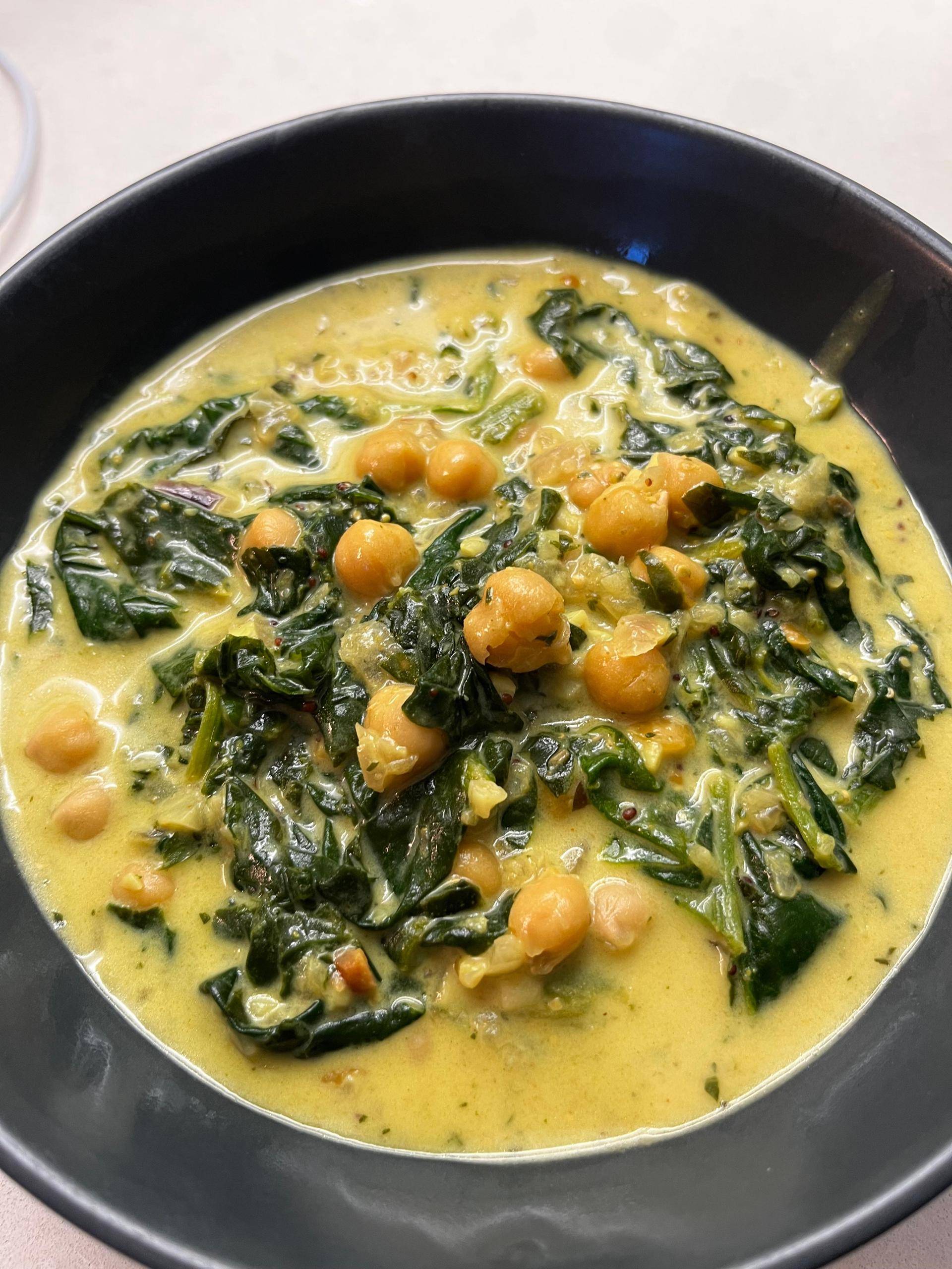 Mijoté d’épinards aux pois chiches - Recette Companion | Moulinex