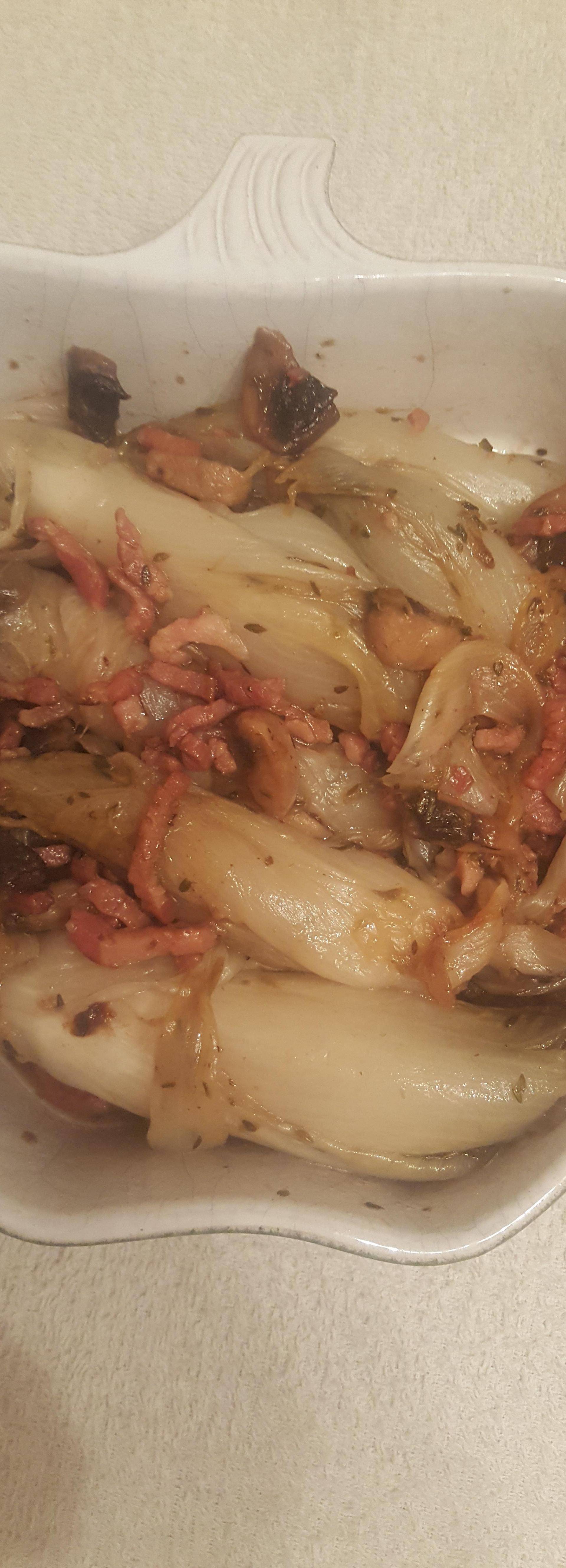Endives braisées lardons champignons - Recette Cookeo | Moulinex