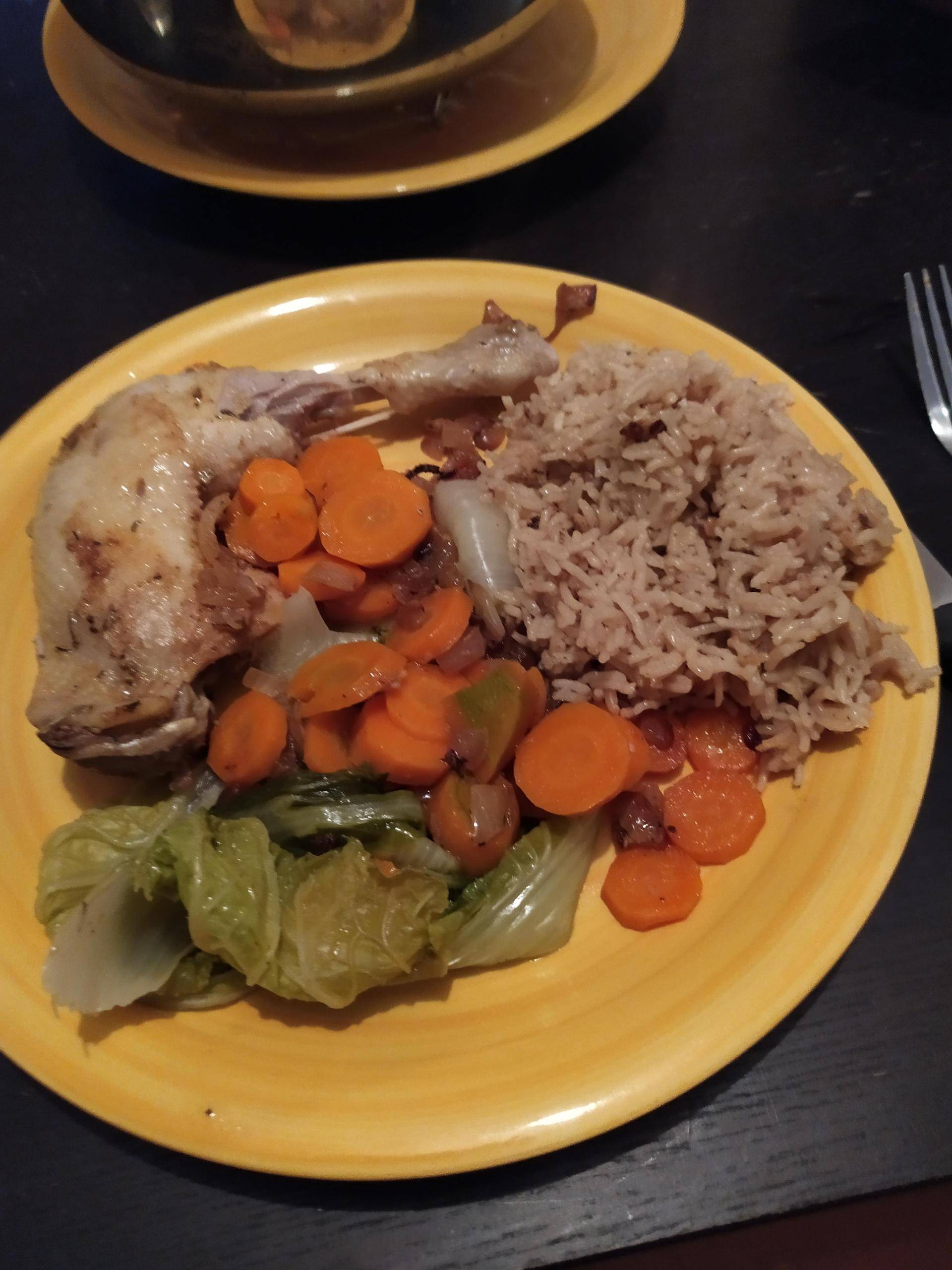 Cuisse de poulet en papillote de chou et son riz - Recepten Cookeo | Moulinex