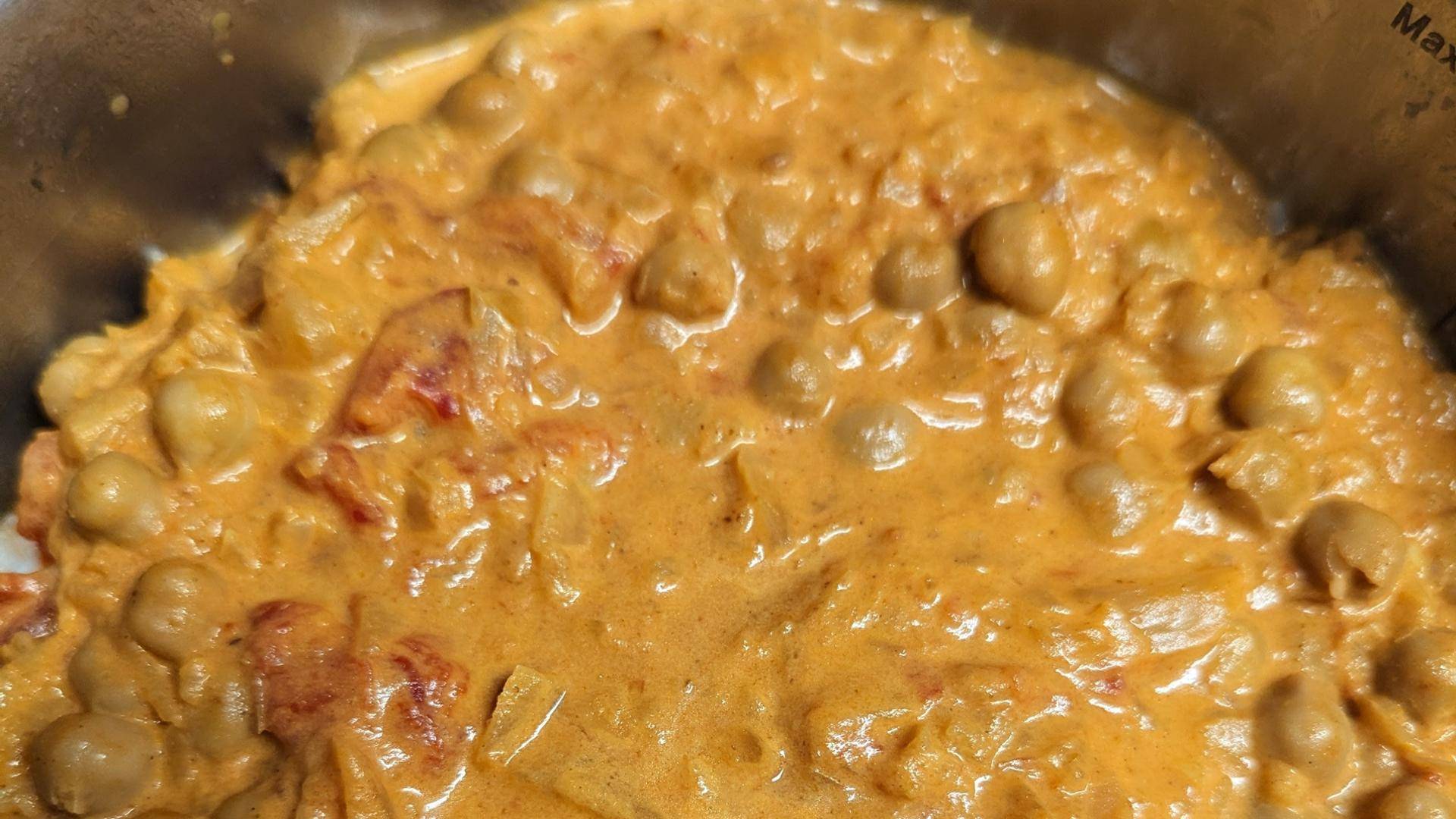 Curry de pois chiches et lait de coco - Recette Companion Connect | Moulinex