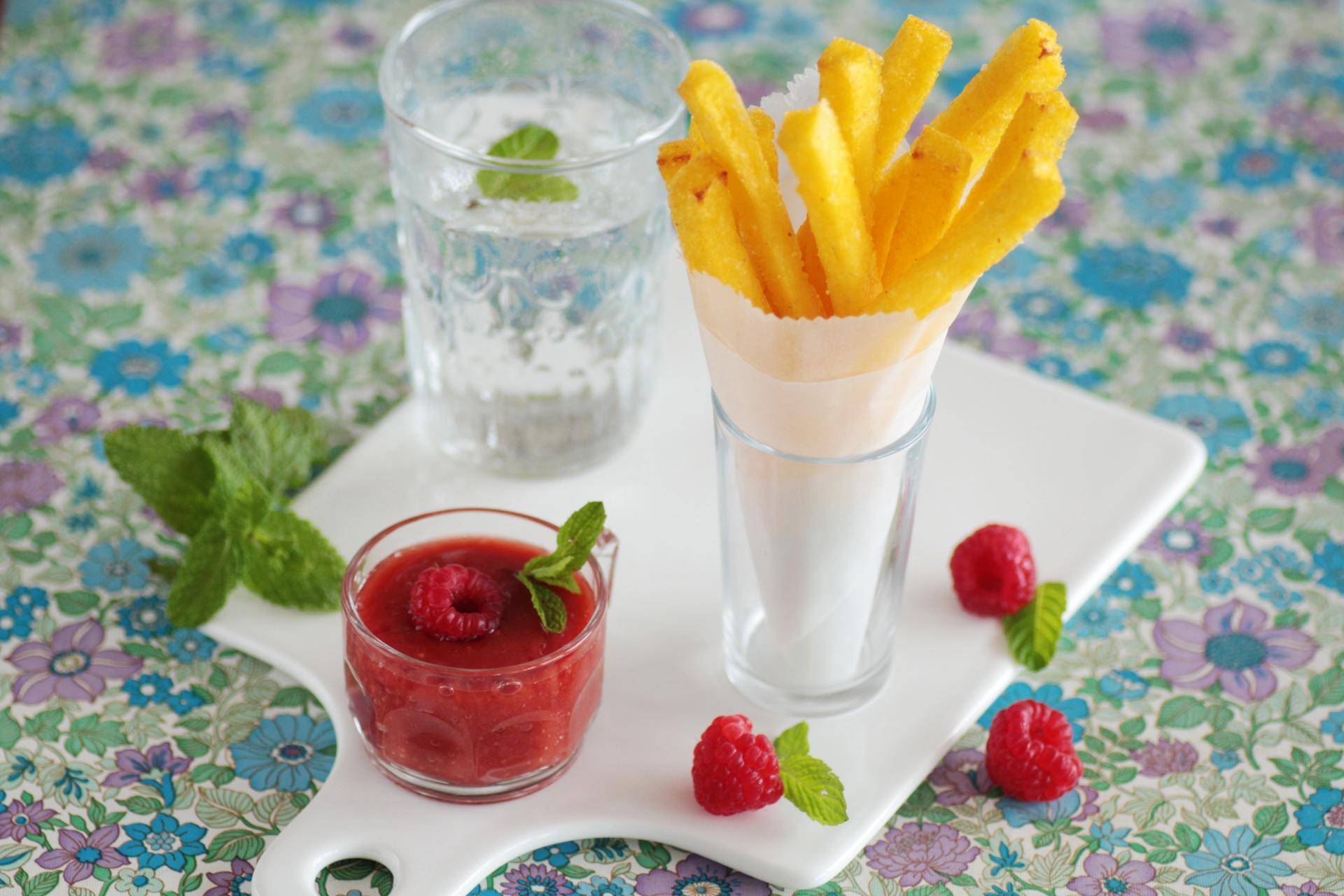Frites de polenta et ketchup aux fruits rouges - Recepten Companion Connect | Moulinex