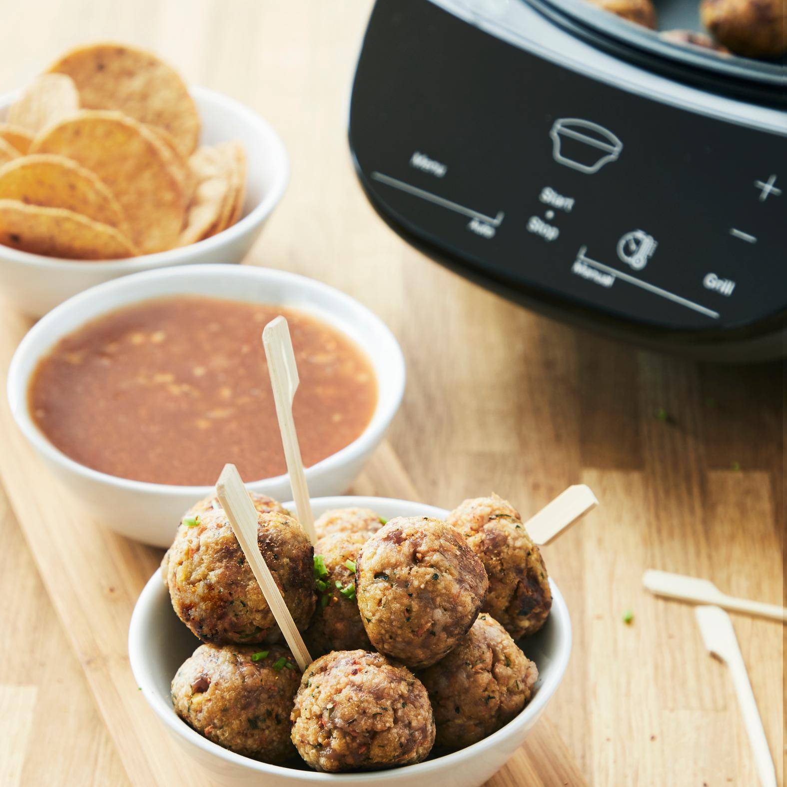 Boulettes de porc sauce aigre douce - Recepten Cook'in One | Moulinex