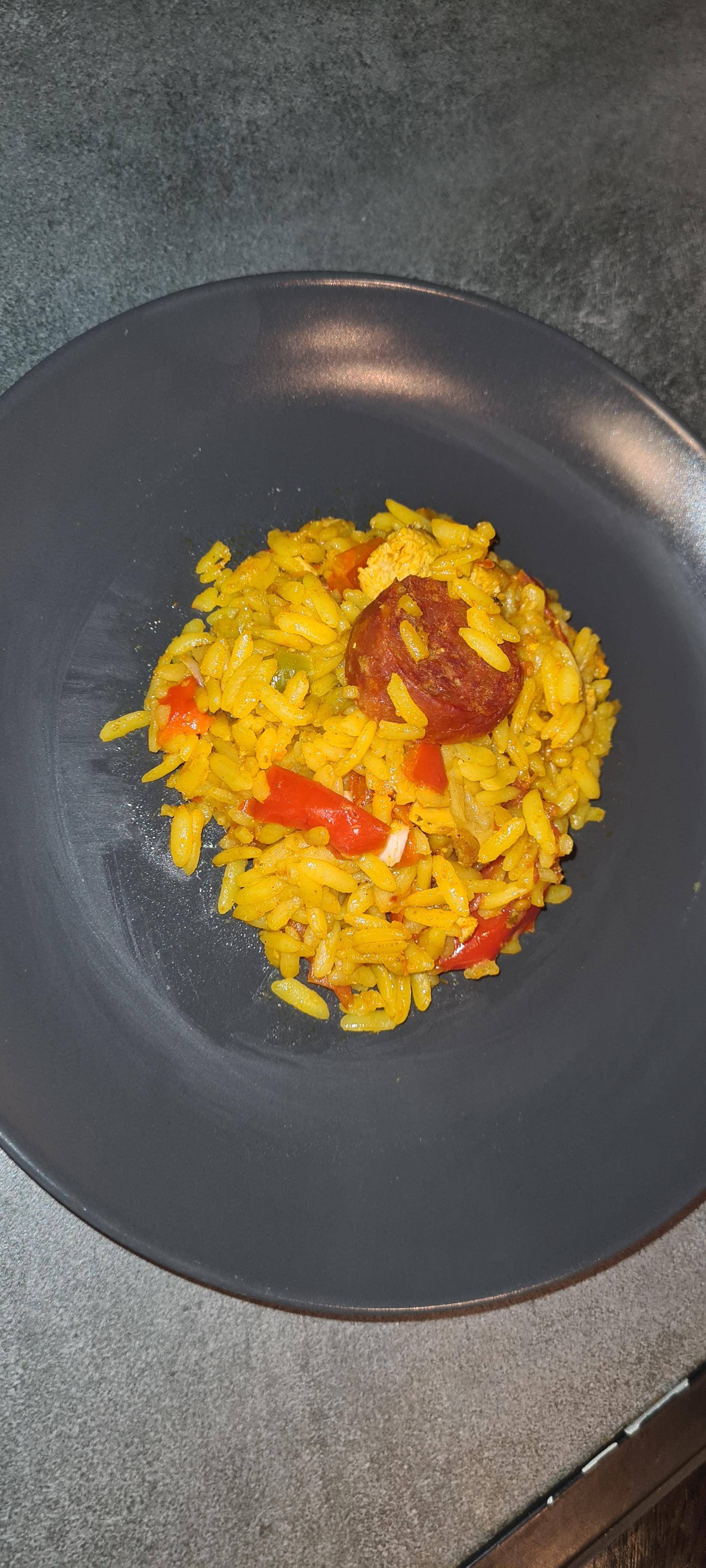 Paella poulet chorizo - Recepten Cookeo | Moulinex