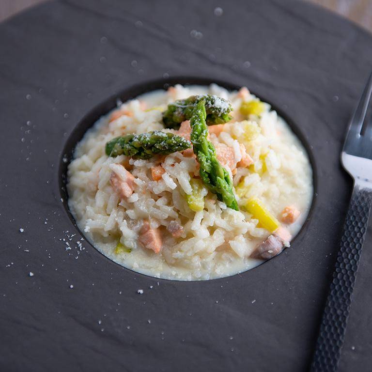 Risotto au saumon et asperges - Recette Cookeo V3 | Moulinex
