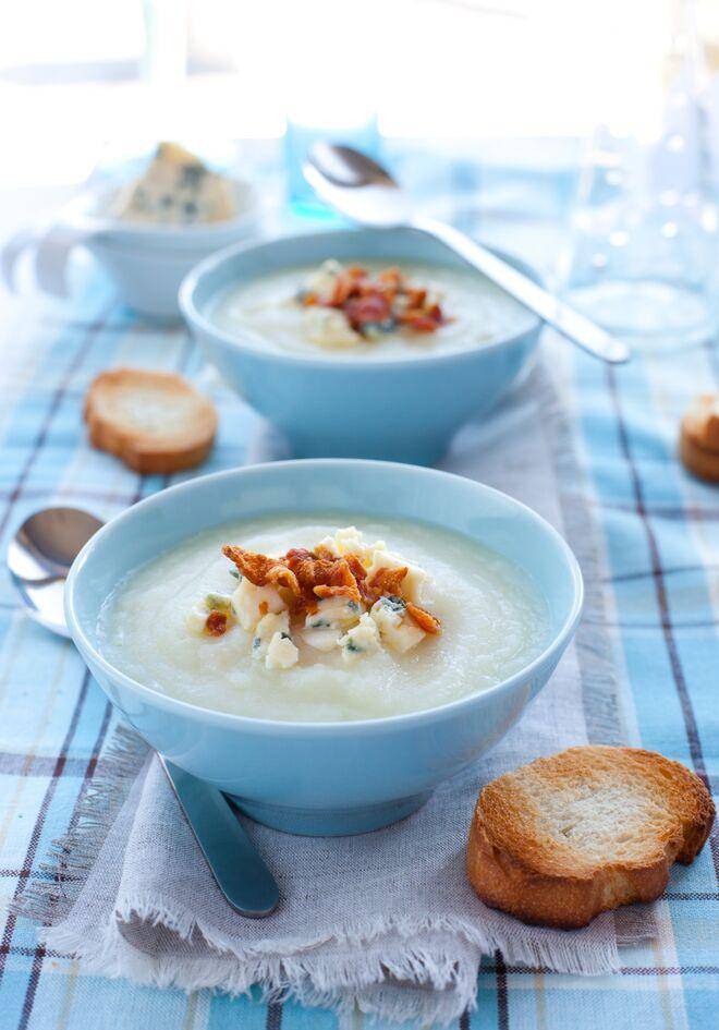 Soupe crémeuse de chou-fleur au bleu - Recepten Perfectmix Cook | Moulinex