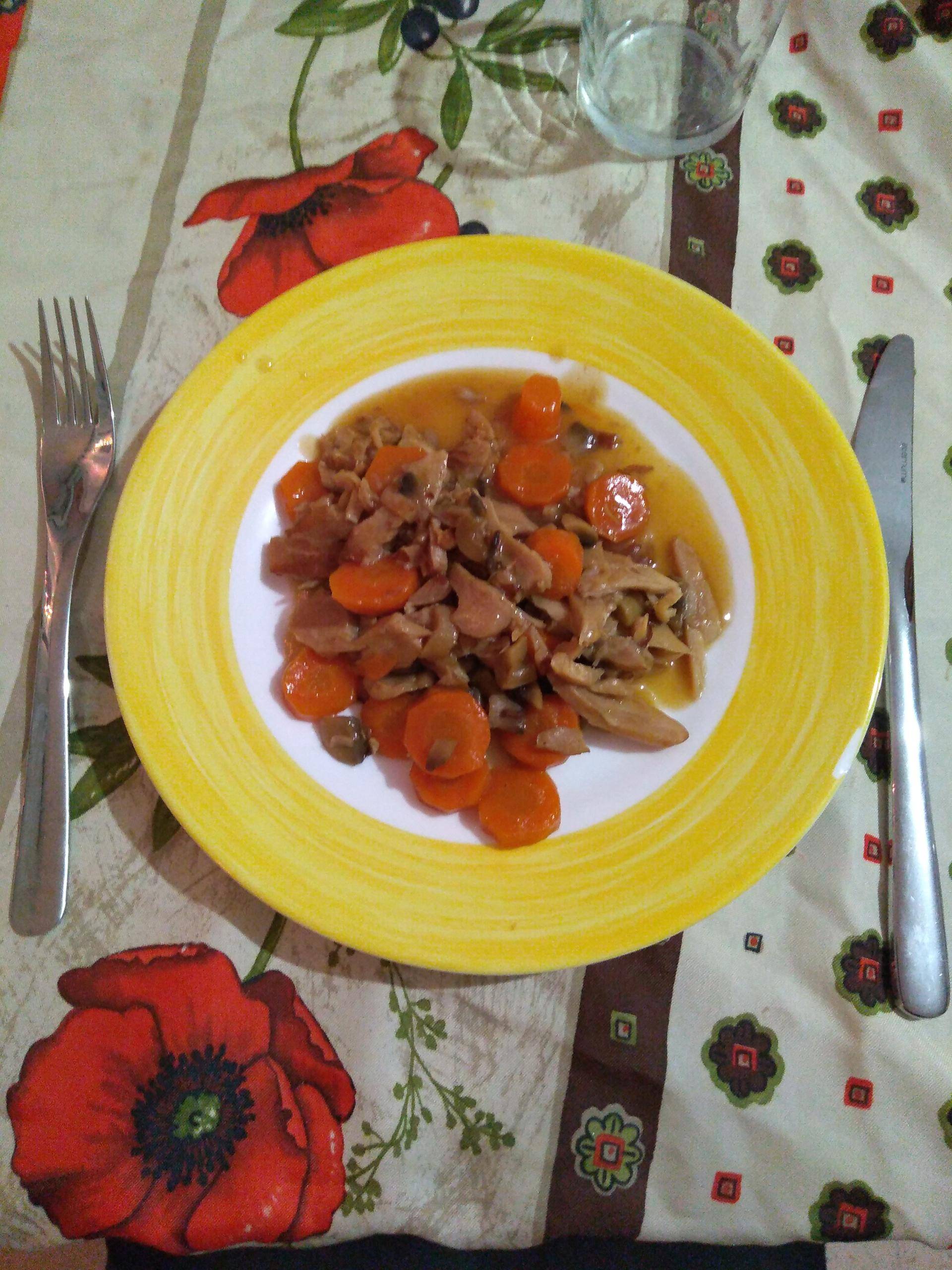 Émincé de poulet et carottes à la forestière - Recette Cookeo | Moulinex