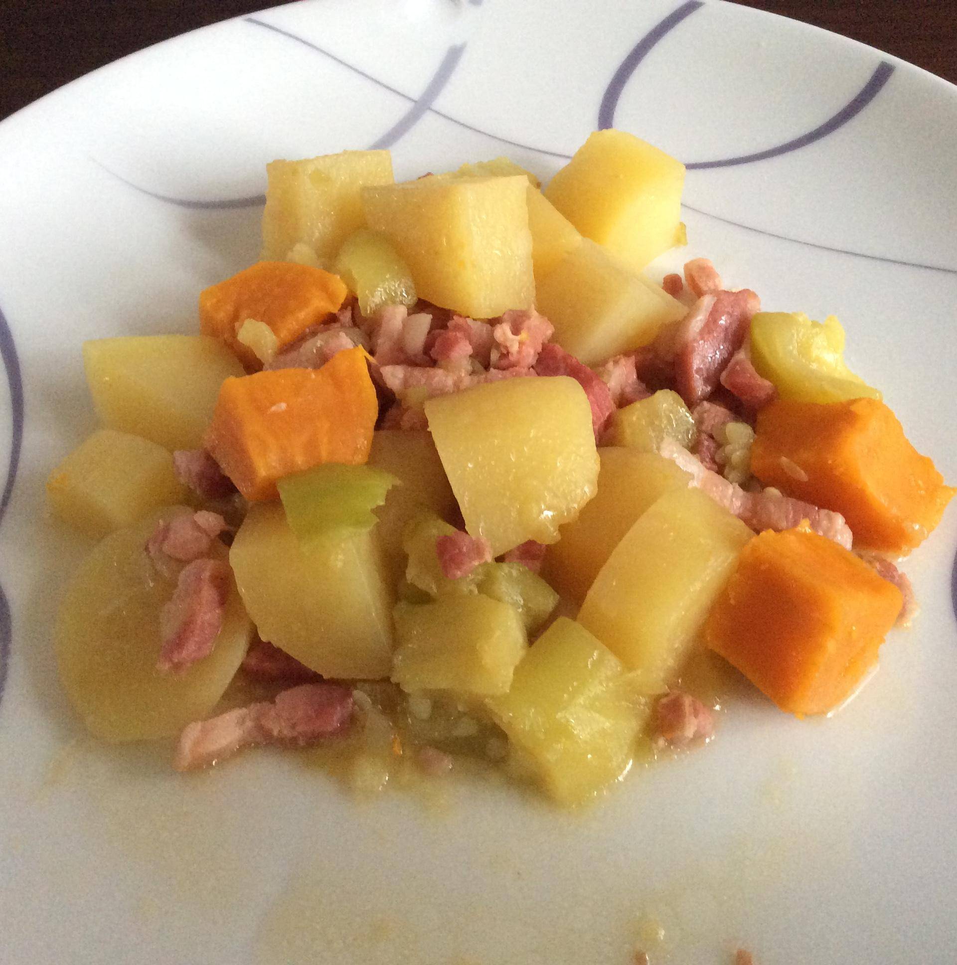 Courgettes,Pommes de terre aux lardons - Recette Cookeo | Moulinex