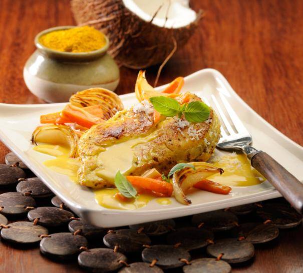 Filets de volaille coco-curry - Recette Companion Connect XL | Moulinex