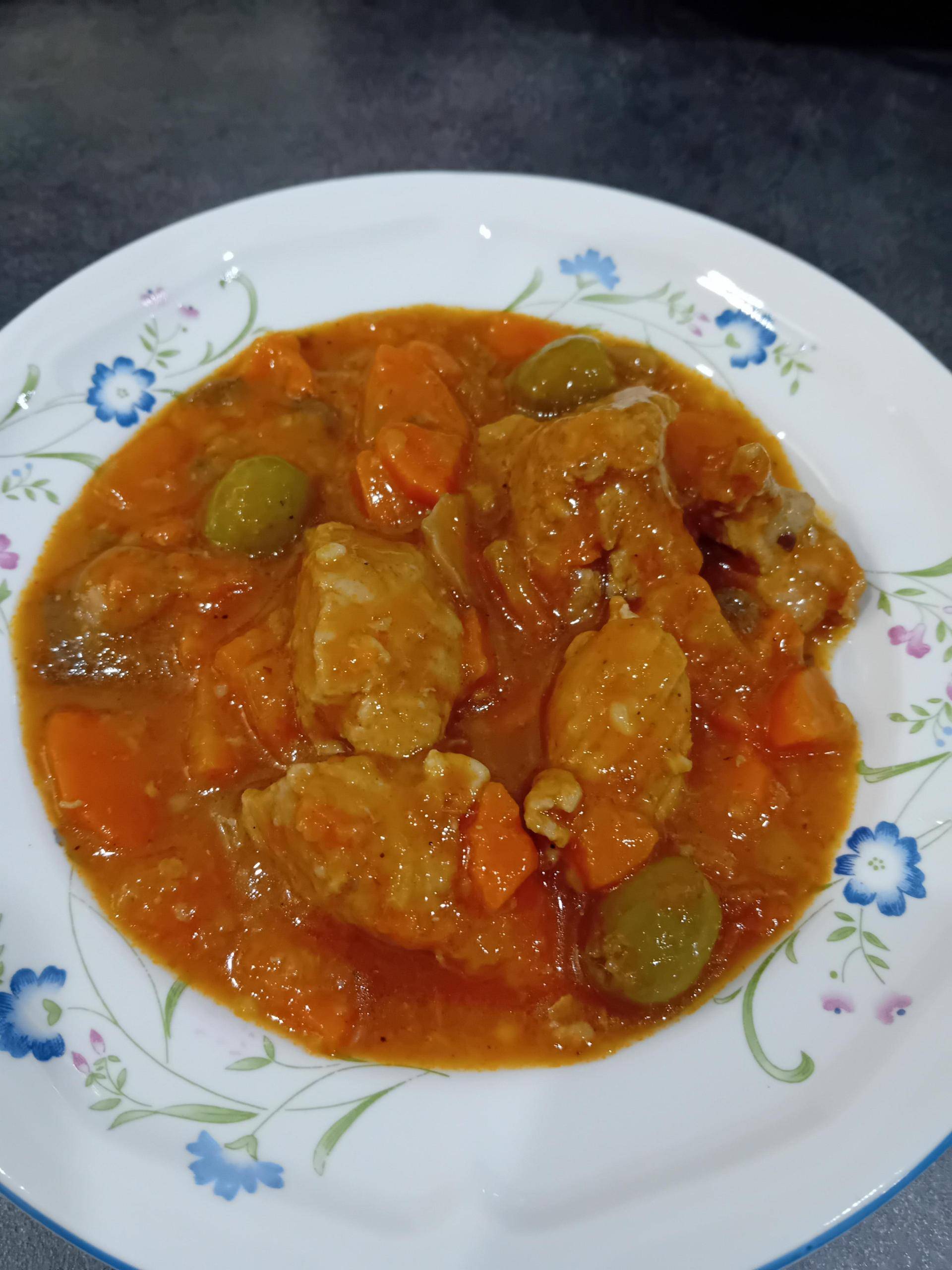 Sauté de porc aux olives et paprika - Recepten Cookeo | Moulinex