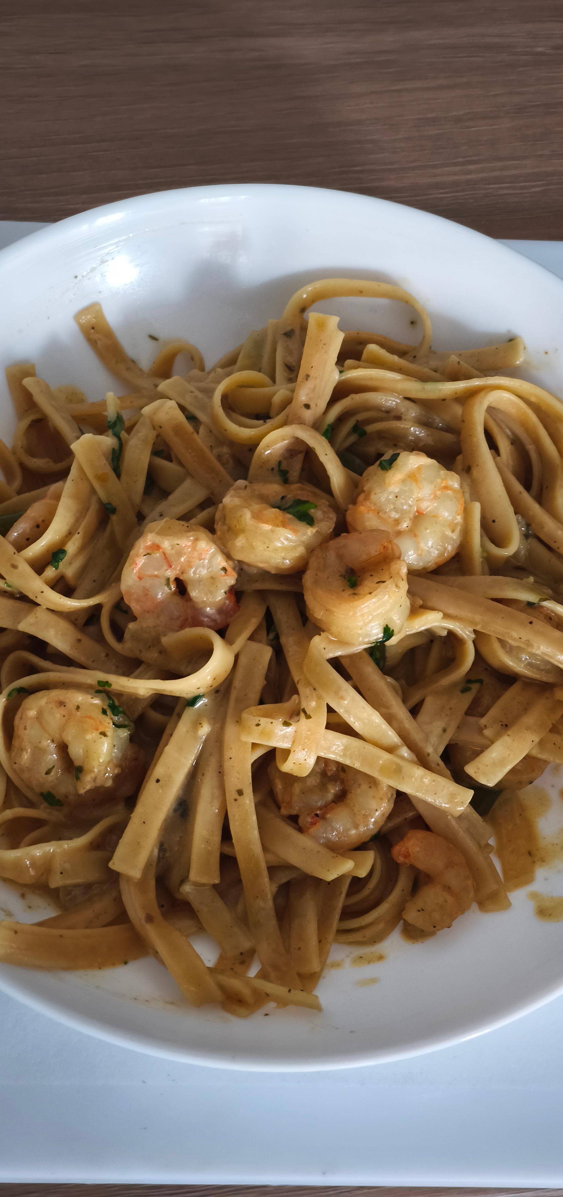 Linguine Exotiques Cookeo : Crevettes, Poivrons & Touche de Coco au Curry - Recepten Cookeo V3 | Moulinex