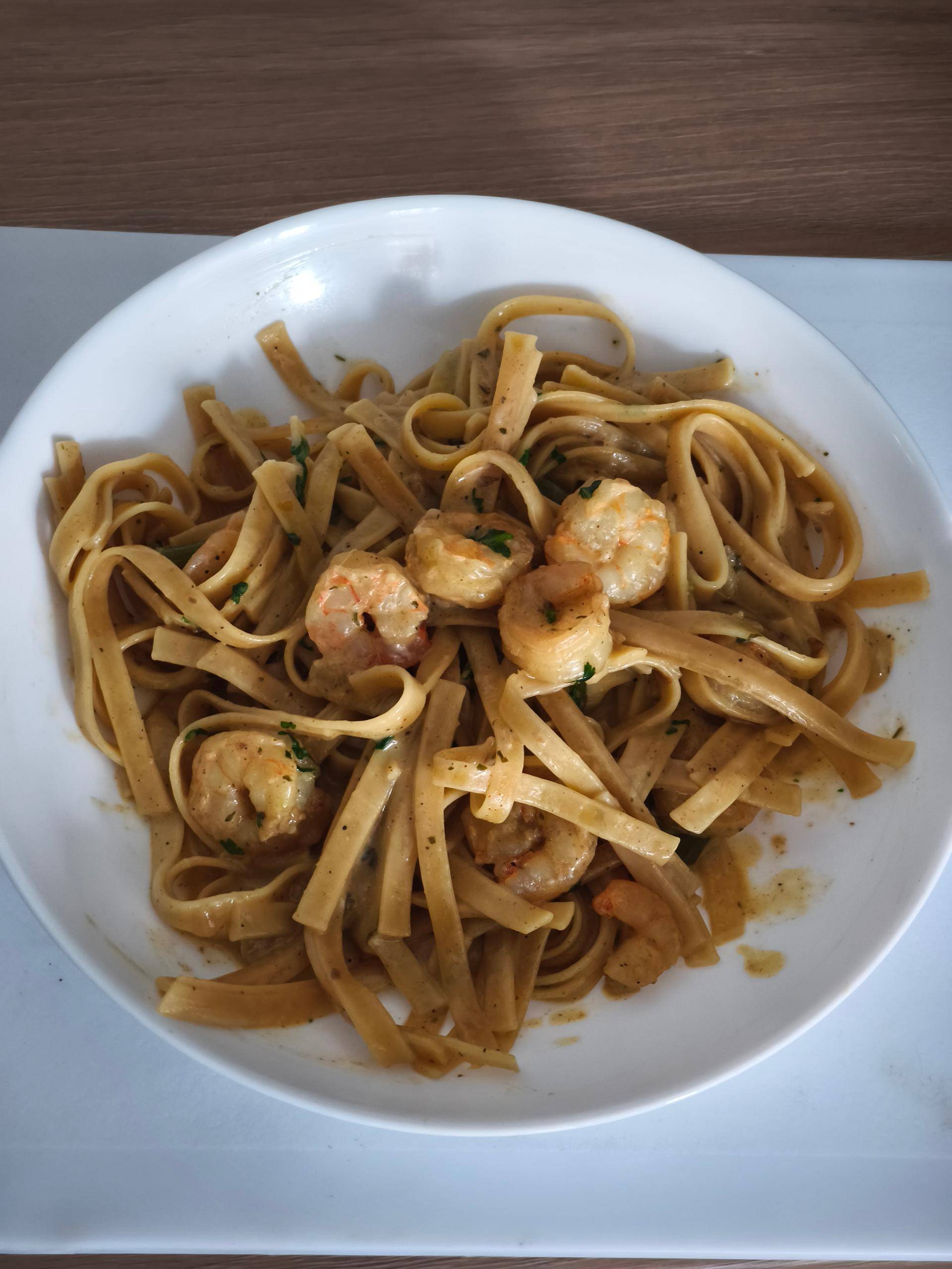 Linguine Exotiques Cookeo : Crevettes, Poivrons & Touche de Coco au Curry - Recepten Cookeo V3 | Moulinex