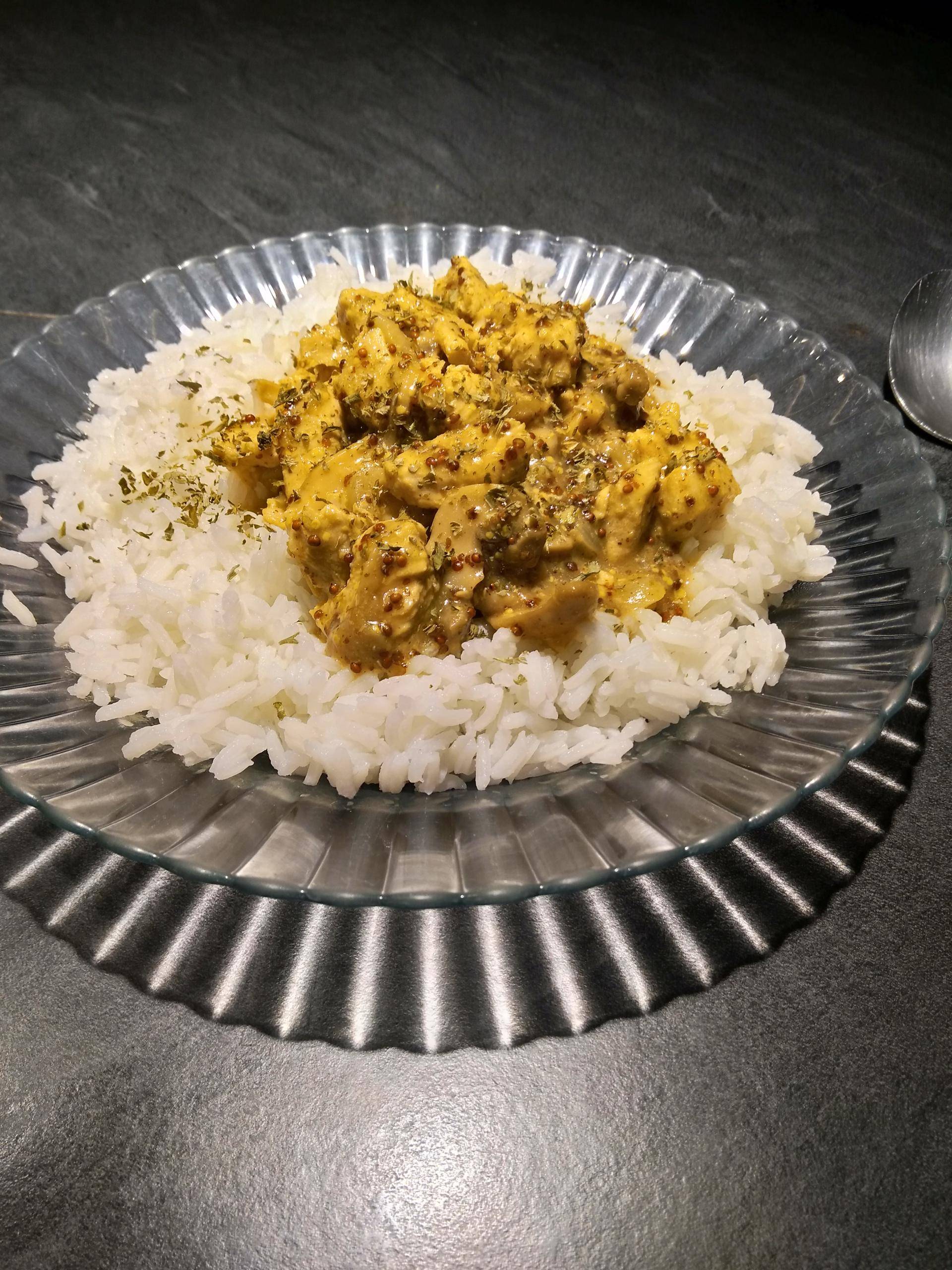 Émincé de poulet à la moutarde - Recepten Cookeo | Moulinex