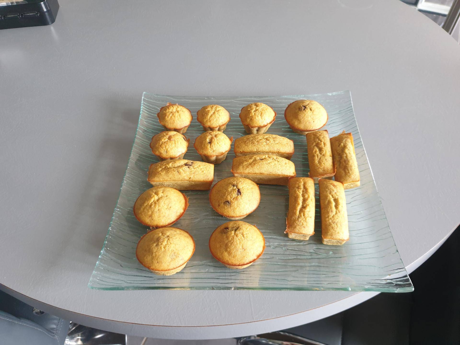 Mini cake healthy banane pepite de chocolat - Recepten Companion Connect XL | Moulinex