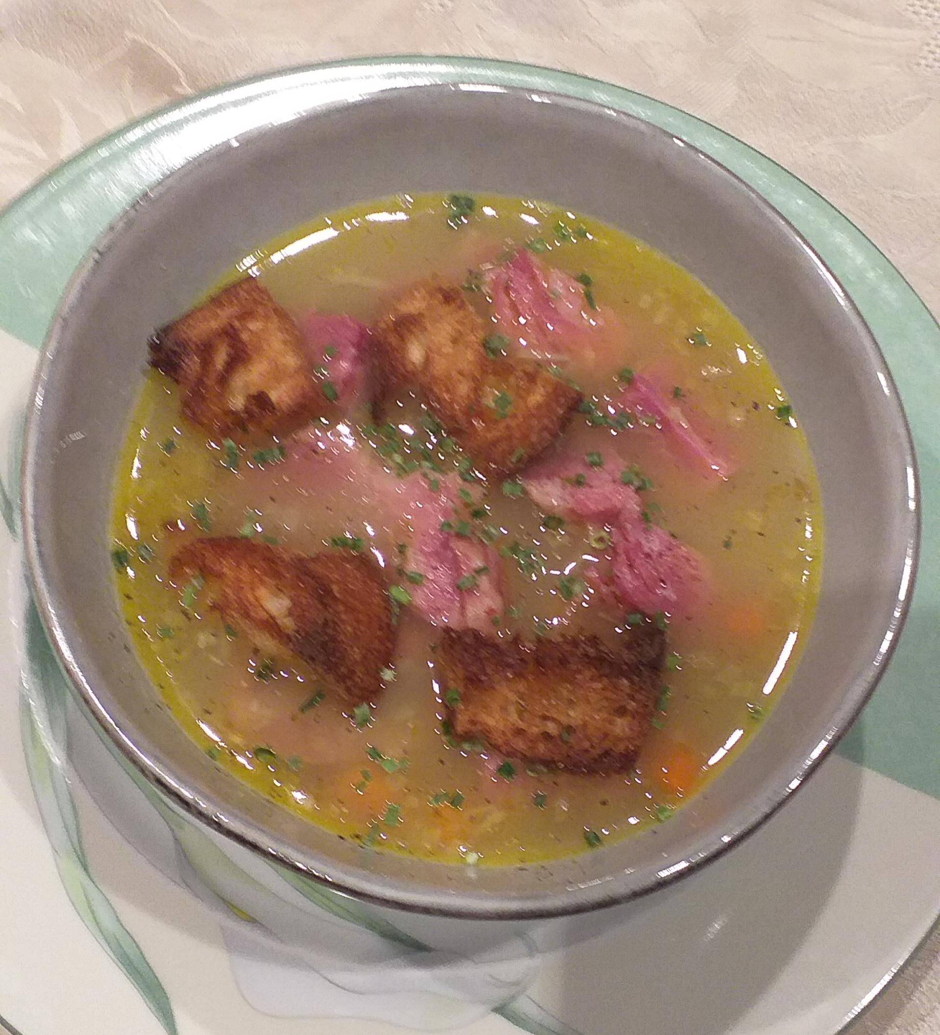 Soupe aux haricots blancs et jambonneau - Recepten Cookeo | Moulinex