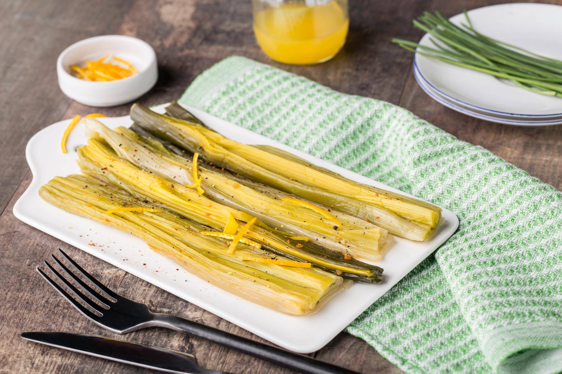 Poireaux vinaigrette à l'orange - Recepten Cookeo | Moulinex