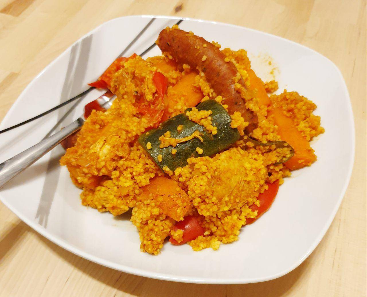 Couscous poulet merguez sans pois chiche - Recette Companion Connect | Moulinex