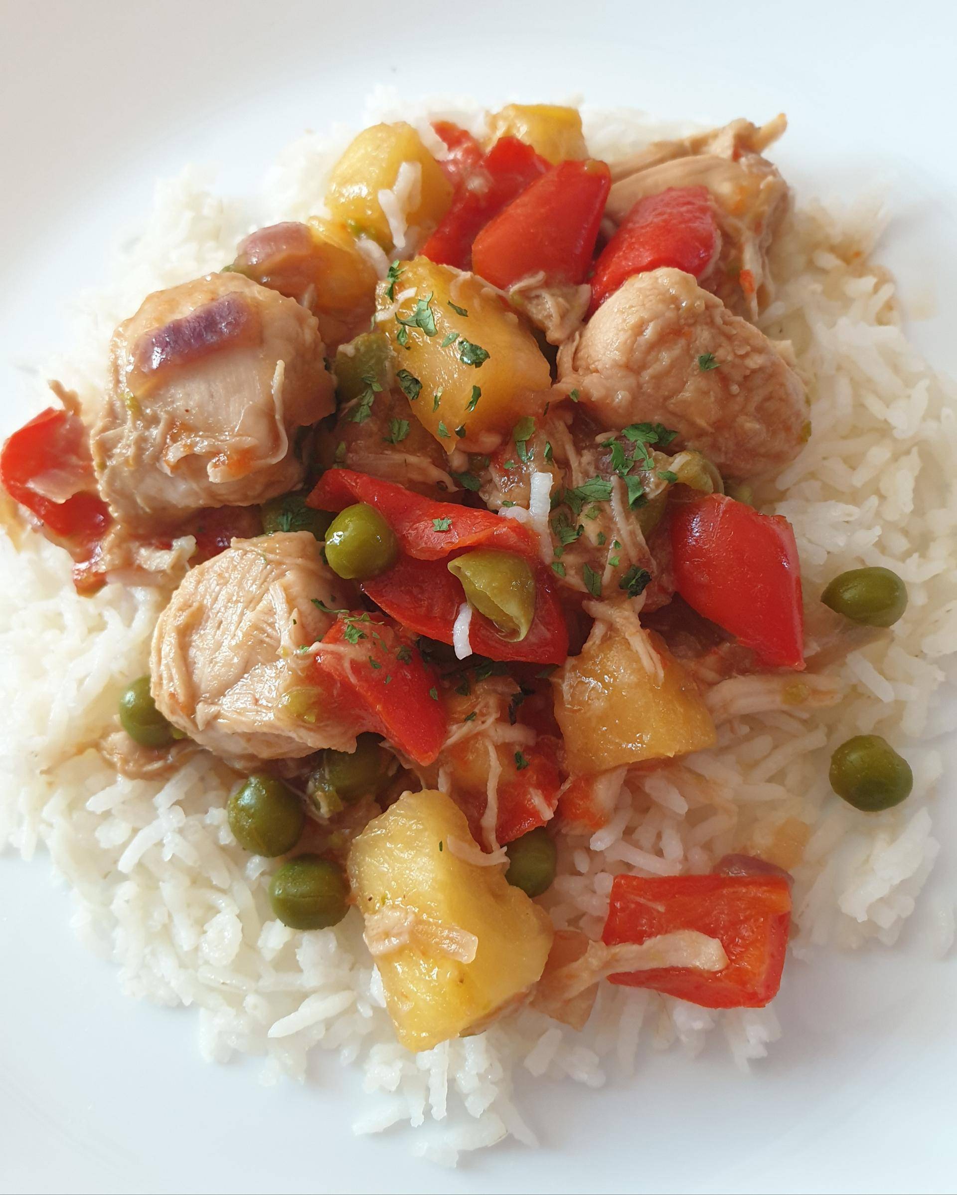 POULET à L'ANANAS et LÉGUMES - Recepten Cookeo | Moulinex